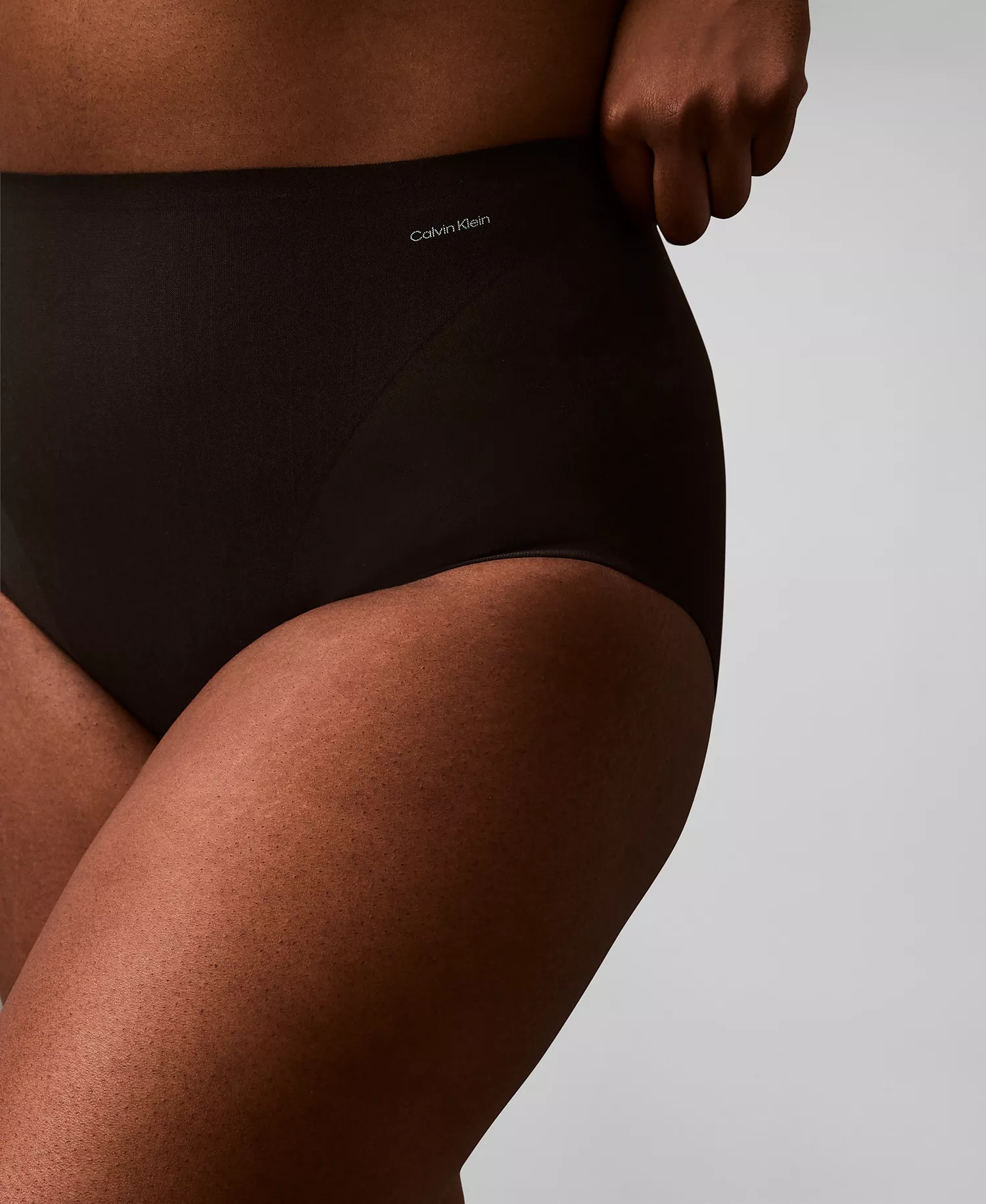 Women's Stay-Put Firm Mesh Brief Shaping Underwear QF8166 - Black - L