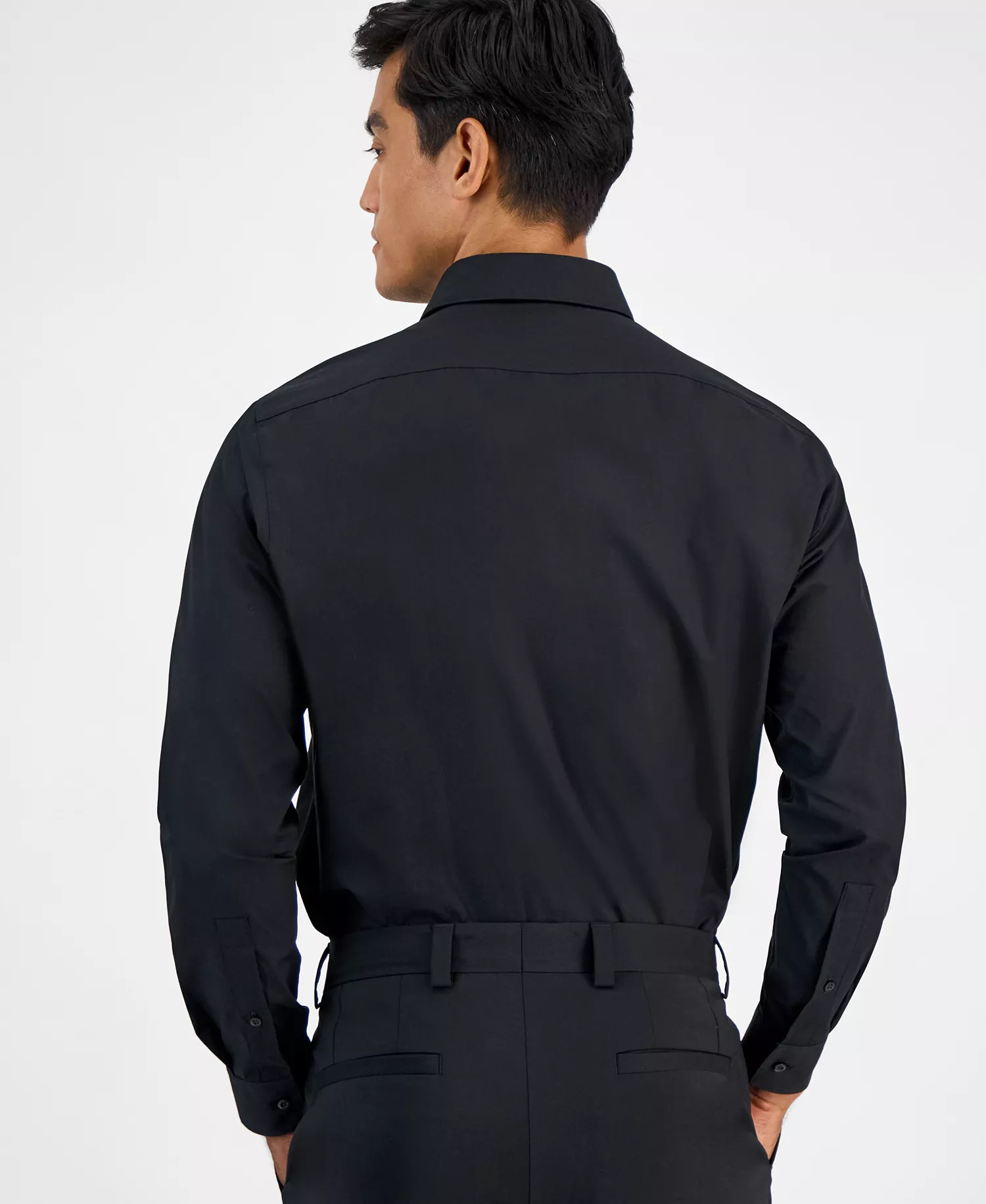 Hugo Boss Men's Valerio Long Sleeve Button-Front Geo Print Shirt - Black - 14.5