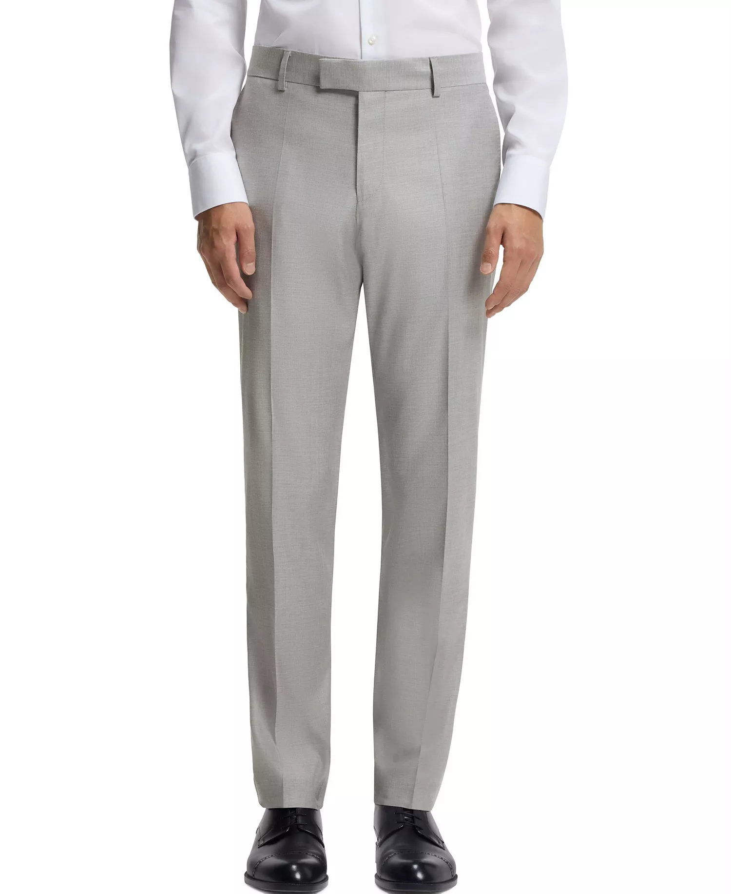Men's Two-Piece Wool Blend Slim-Fit Suit - Silver - 36R