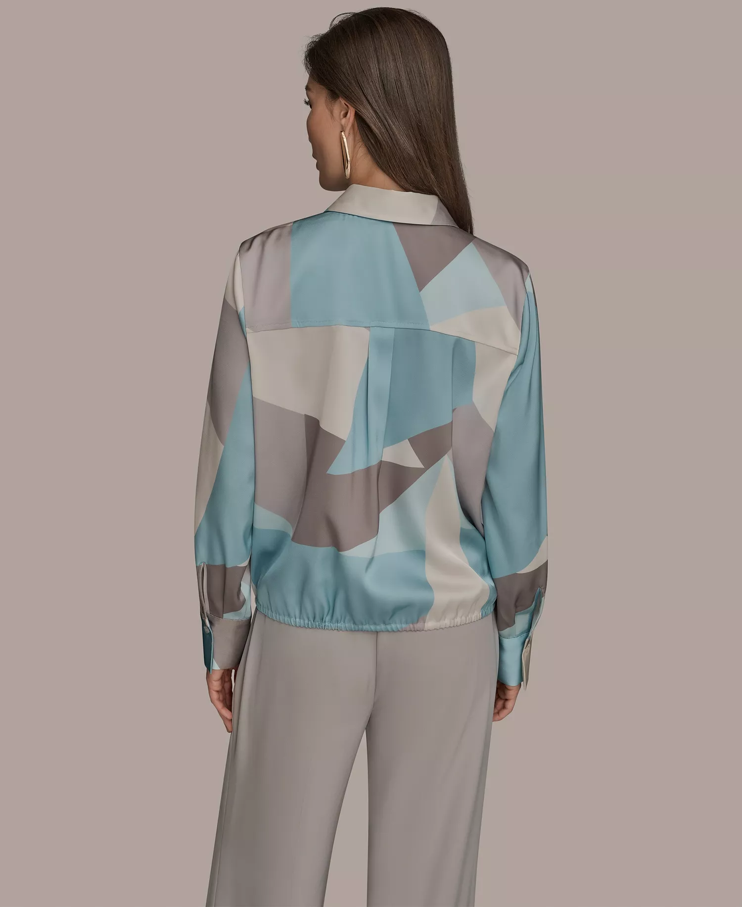 Women's Long-Sleeve Drawstring Top - Haze Multi - L