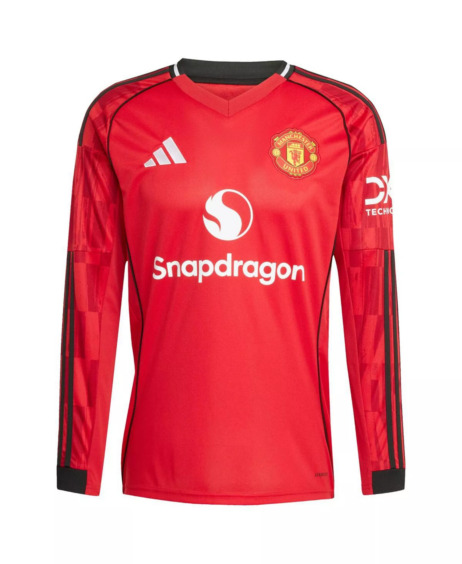 Men's Kobbie Mainoo Red Manchester United Home 2025/26 Replica Player Long Sleeve Jersey - Red - XL