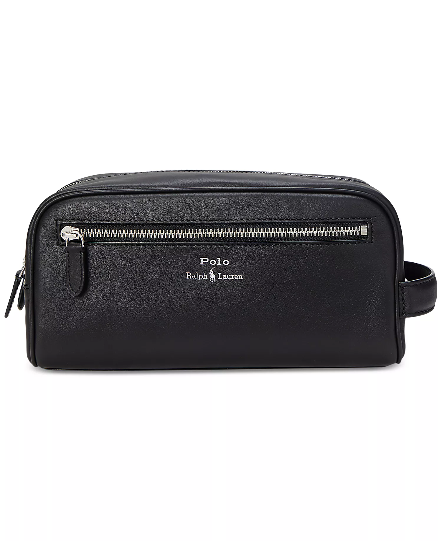 Men's Smooth Leather Travel Case - Black - No Size