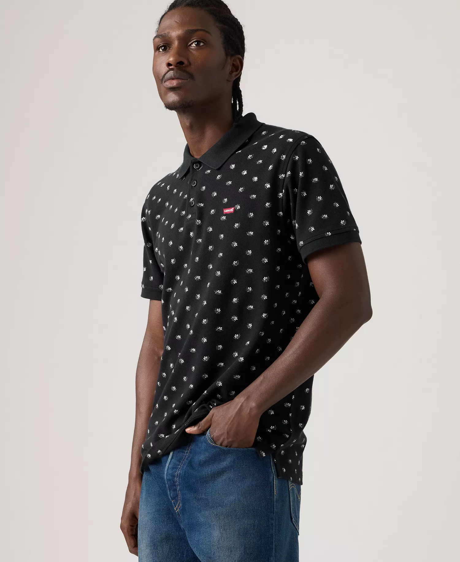 Men's Housemark Regular Fit Short Sleeve Polo Shirt - Black - 2XL