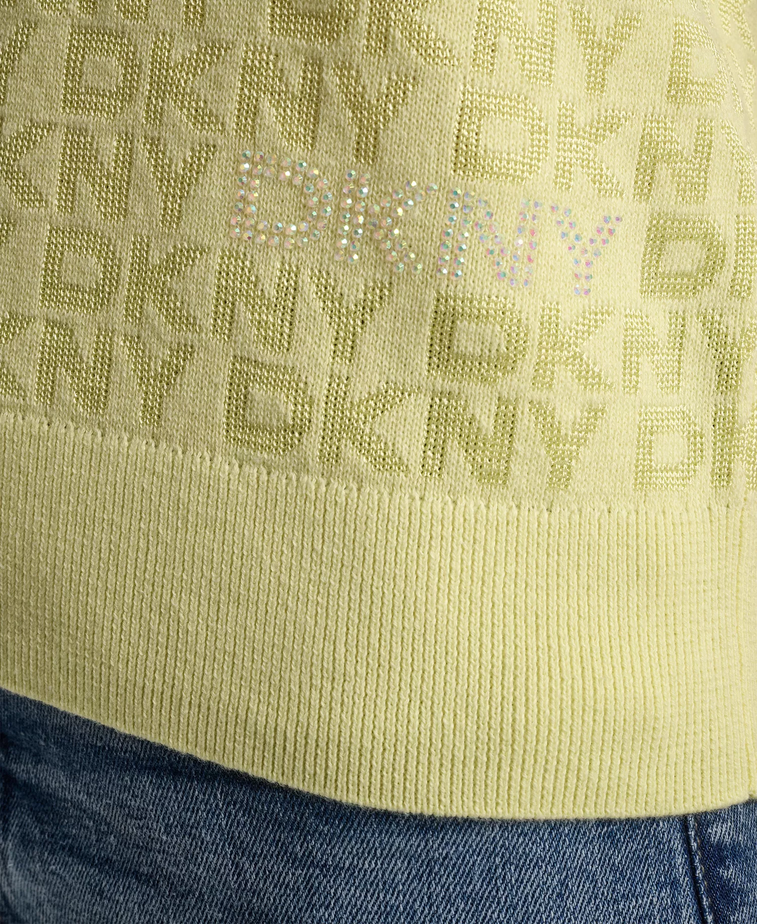 Petite Polo Collar Logo Sweater - Lemon Light - PL