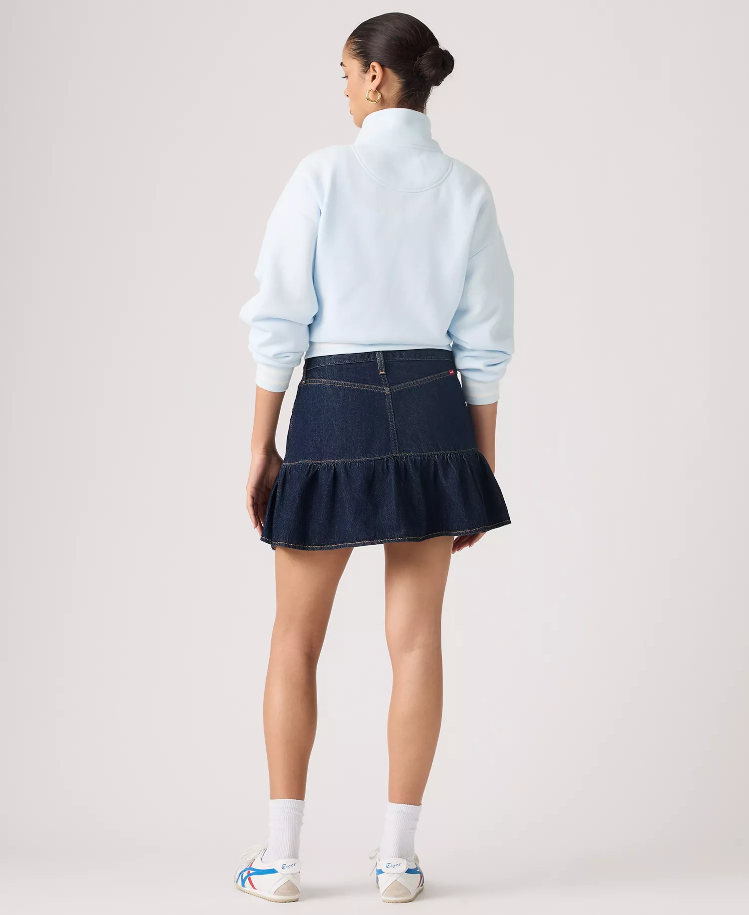 Women's Mid-Rise Flounce Mini Skirt - Reign Of The Rinse - 24