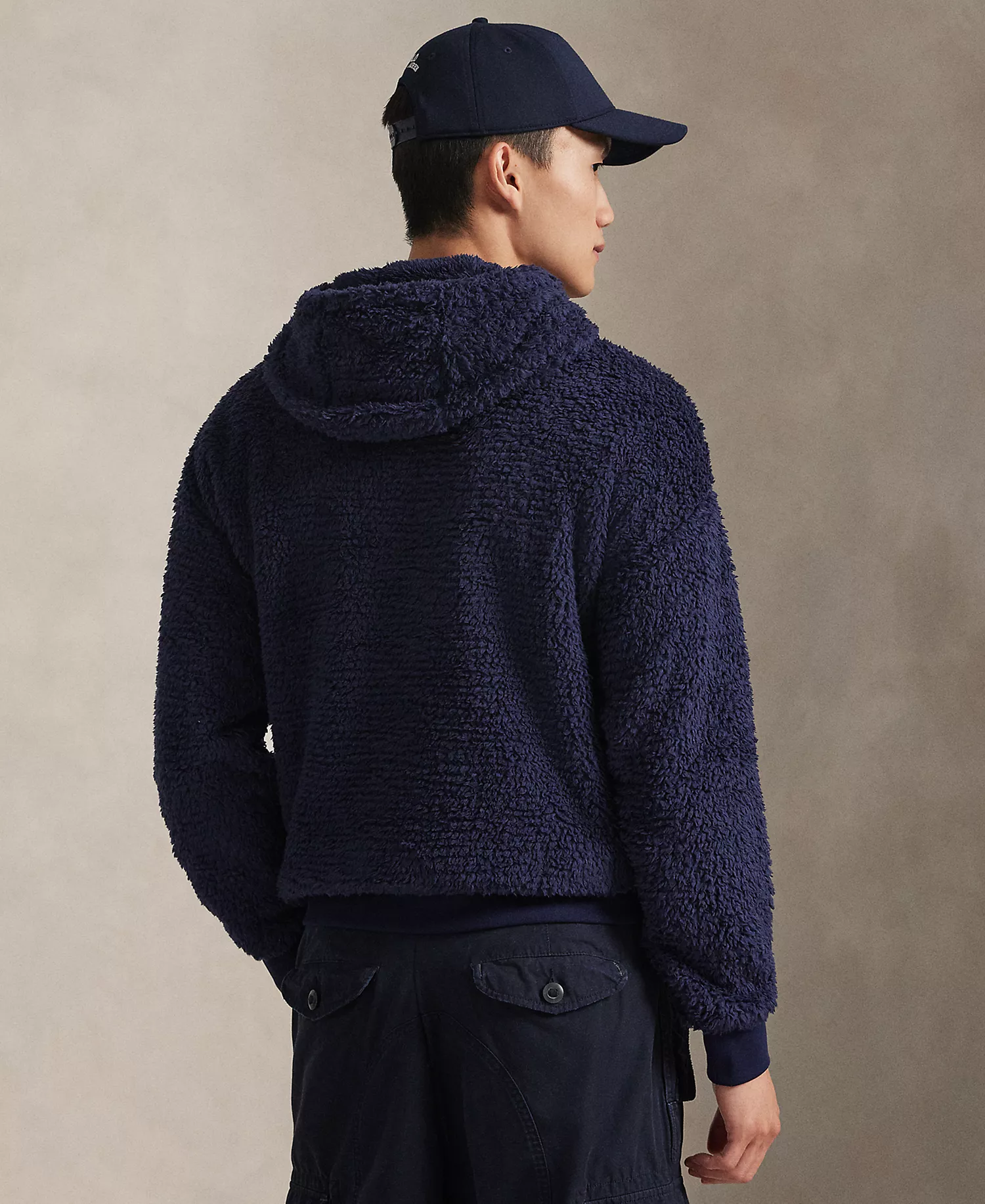 Men's Logo Double-Knit Hoodie - Cruise Navy - 2XL