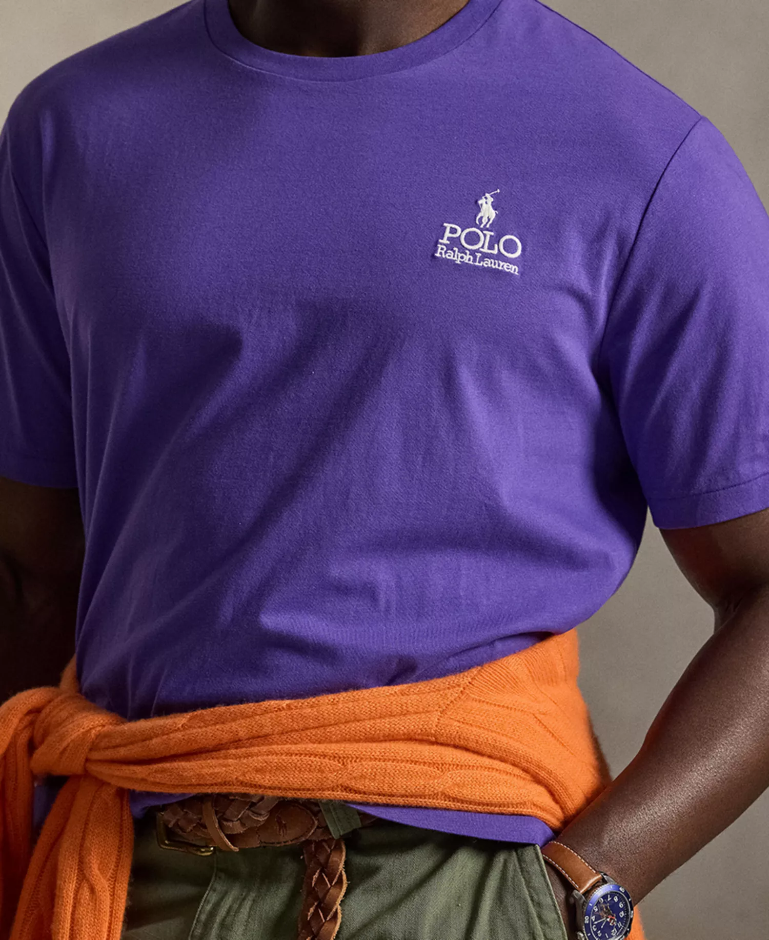 Men's Big & Tall Short-Sleeve T-Shirt - Cabana Purple - 2LT