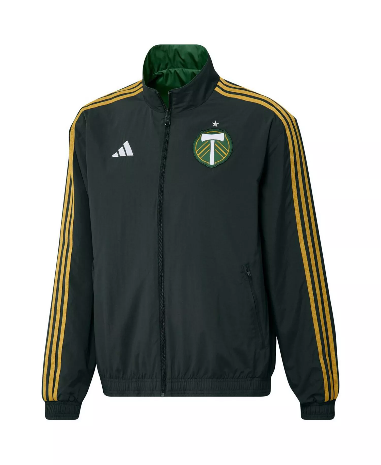 Men's Green Portland Timbers 2023 On-Field Anthem Full-Zip Reversible Team Jacket - Green - 2XL