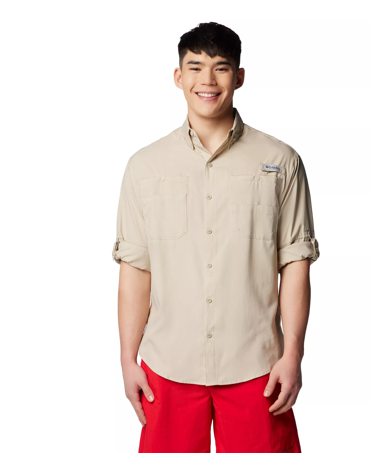 Men's Tamiami Long Sleeve Shirt - Fossil - L