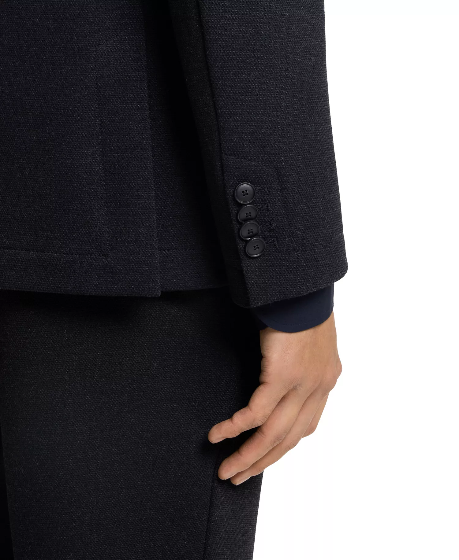 Men's Performance-Stretch Slim-Fit Blazer - Dark Blue - 36R