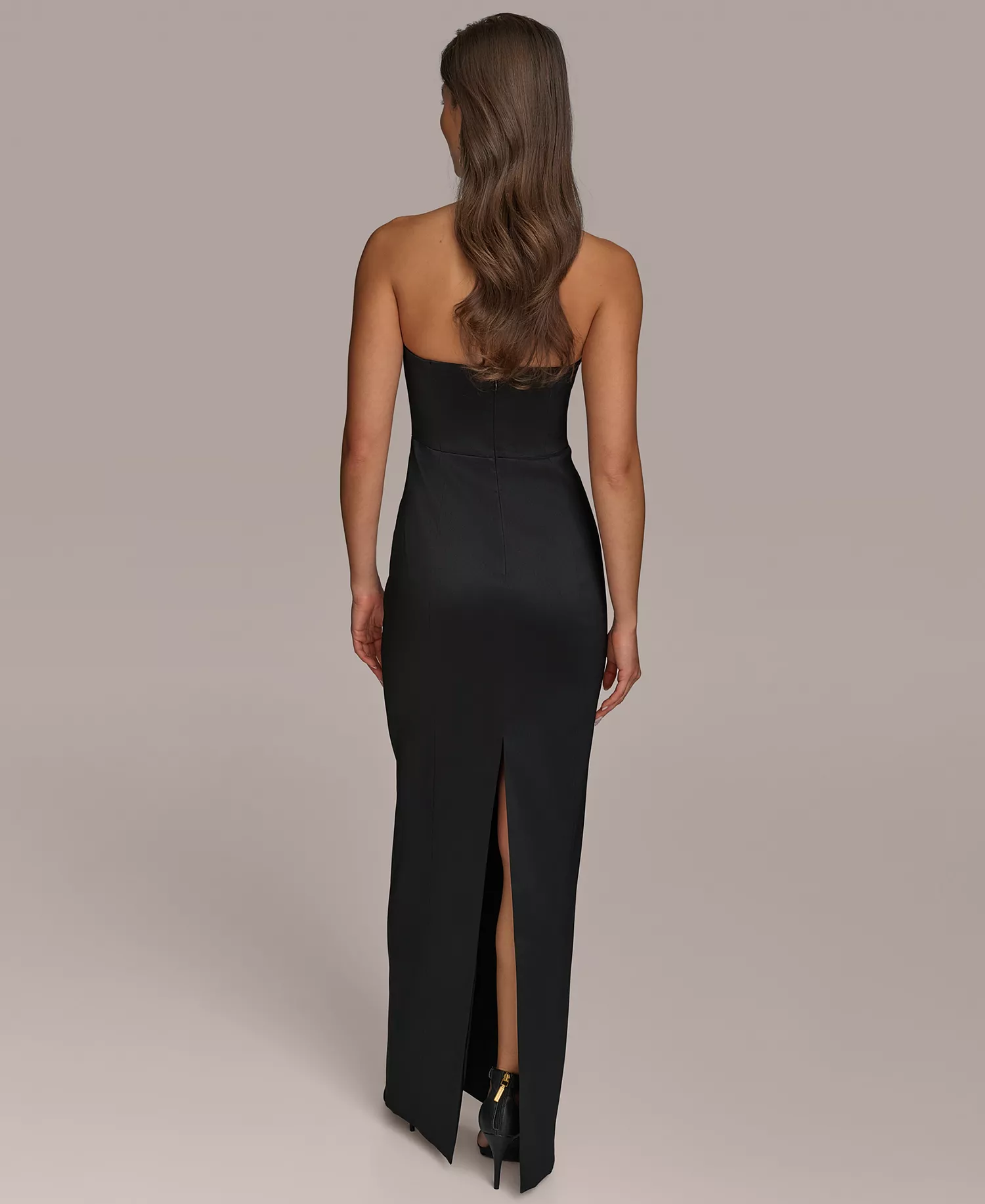 Women's Strapless Gown - Black - 10
