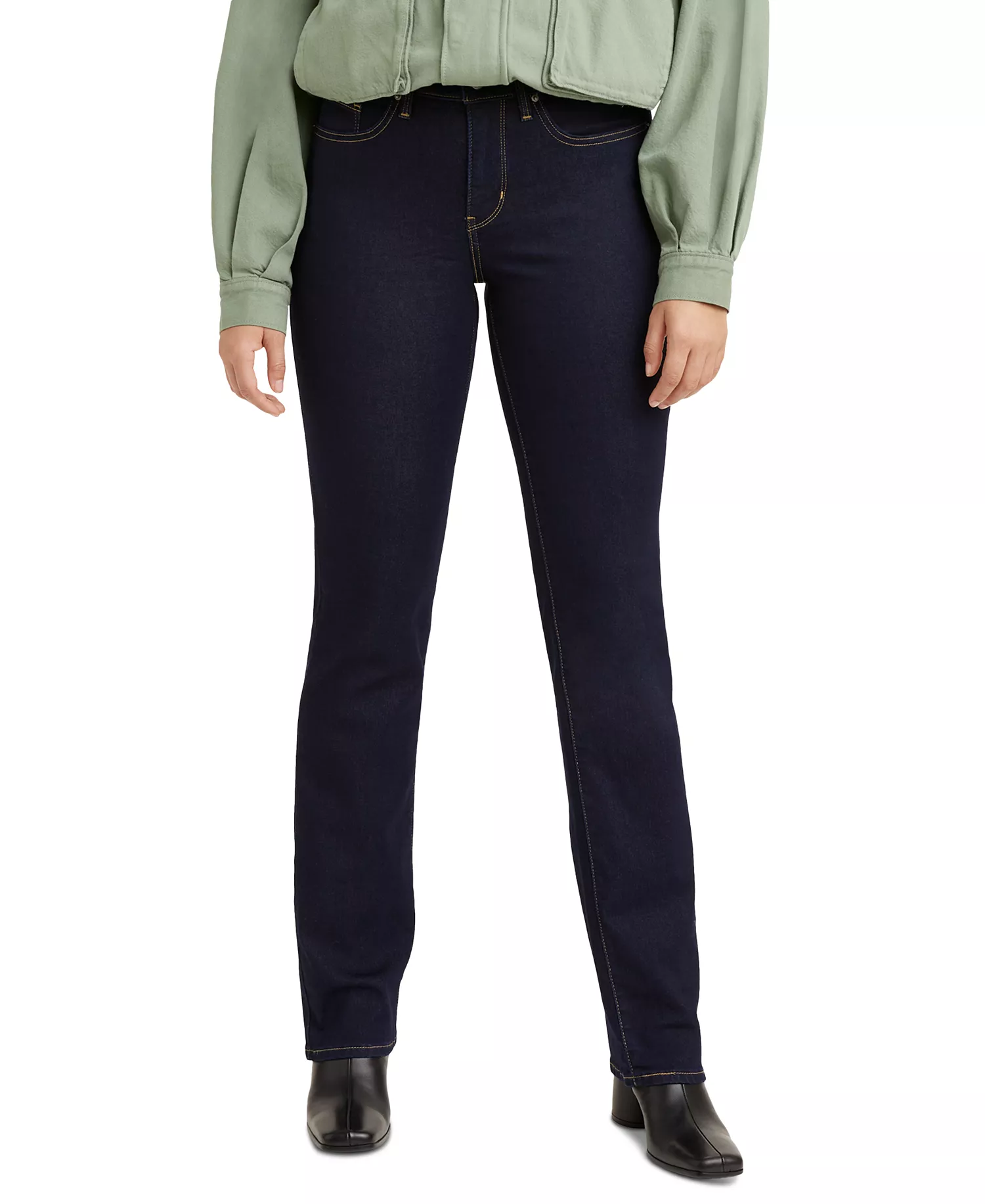 Women's 314 Shaping Slimming Straight Leg Mid-Rise Jeans - Darkest Sky - 24