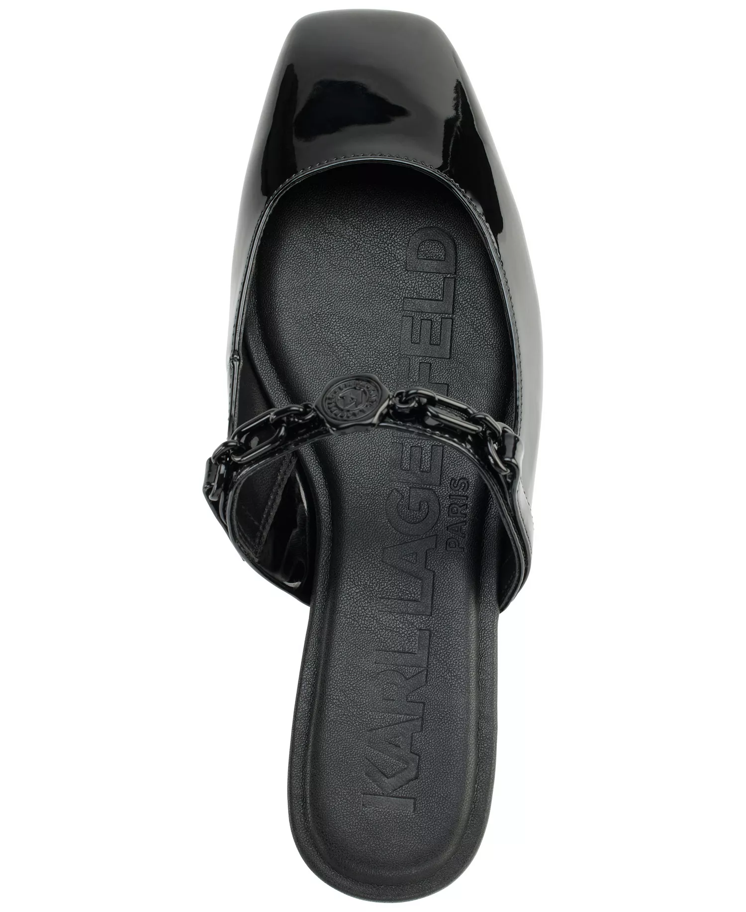 Women's Zilla Square Toe Mule Flats - Black - 5M