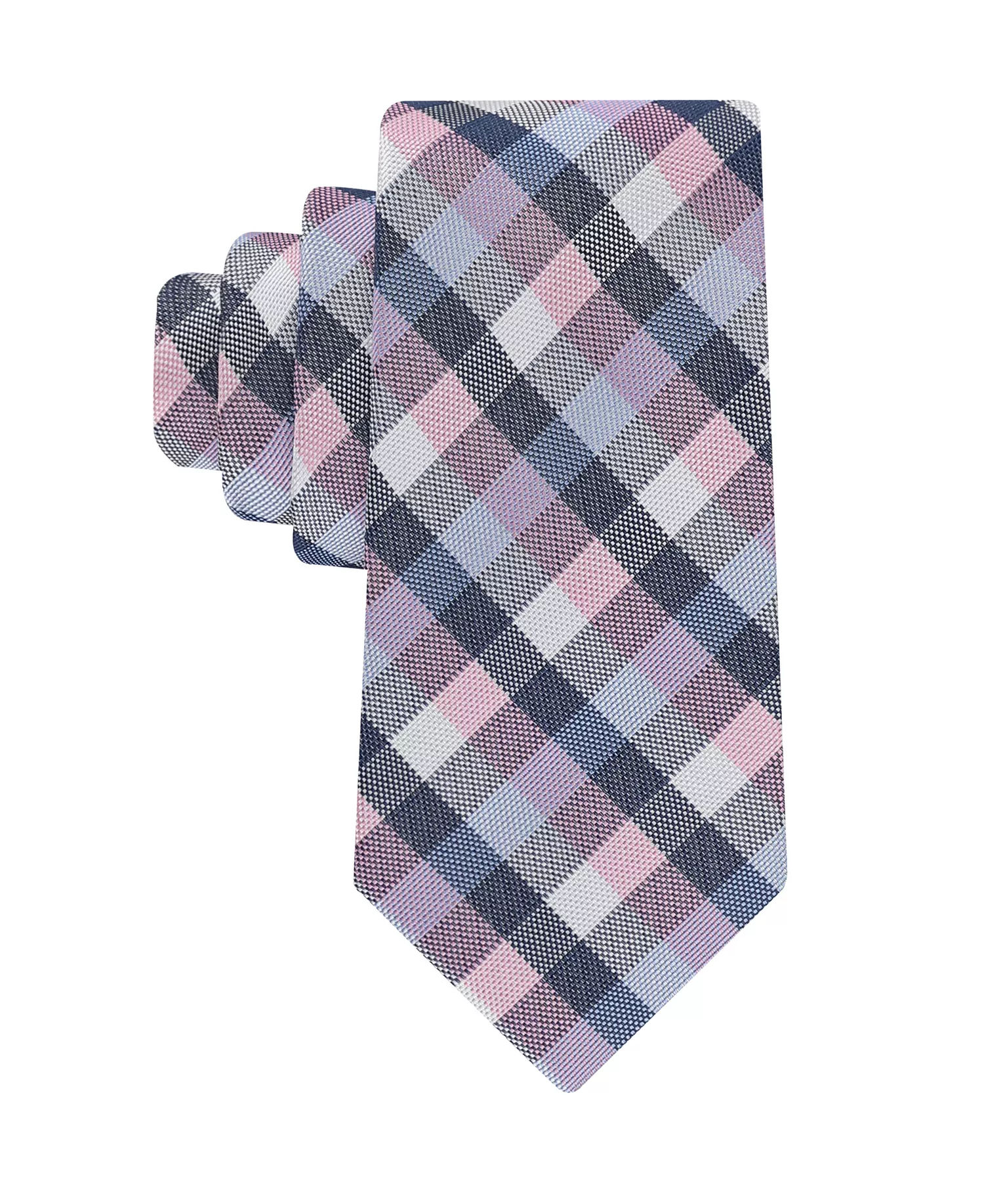 Men's Holden Seasonal Plaid Pattern Tie - Pink - ONE SIZE