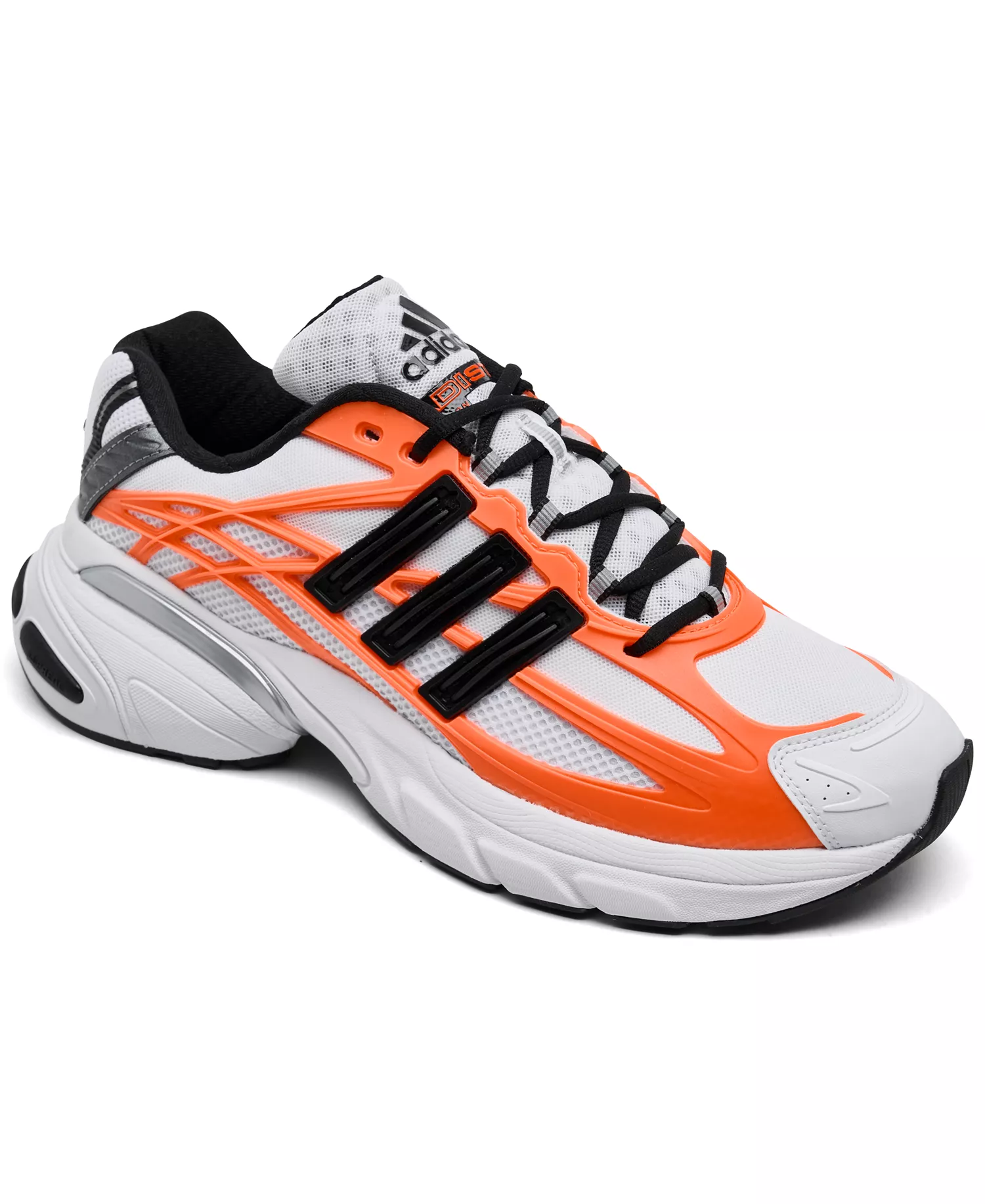 Men's Adistar XLG 2.0 Casual Sneakers from Finish Line - White, Black, Orange - 10