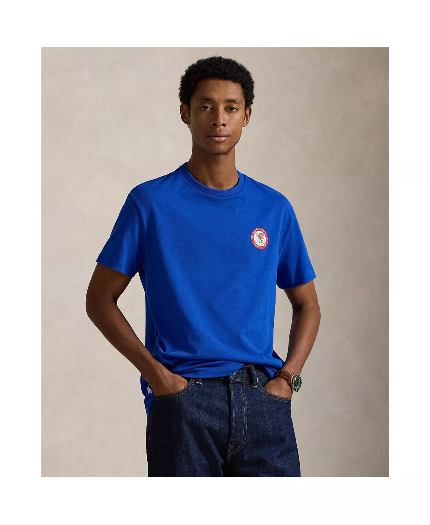 Men's Team USA Graphic T-Shirt - Blue - L