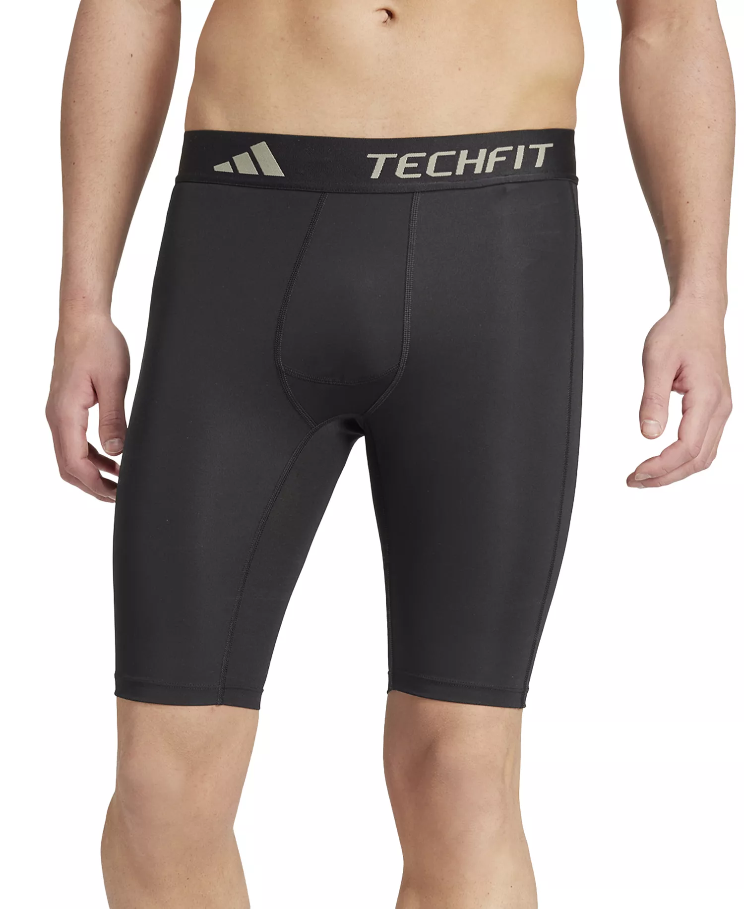 Men's Tech-Fit Logo Compression Shorts - Black - 2XL