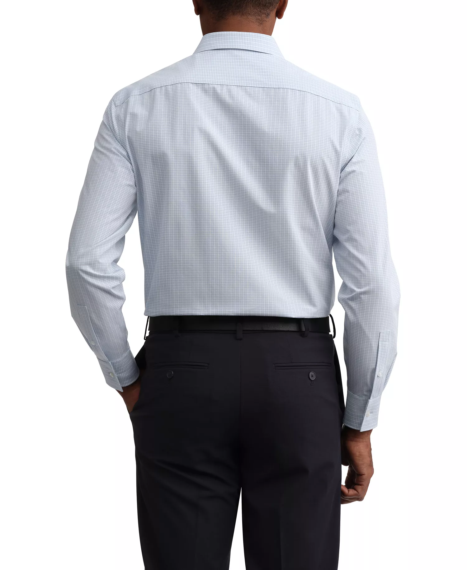 Men's Multi Stretch Spread Collar Dress Shirt - Glacier Blue - 14 32/33