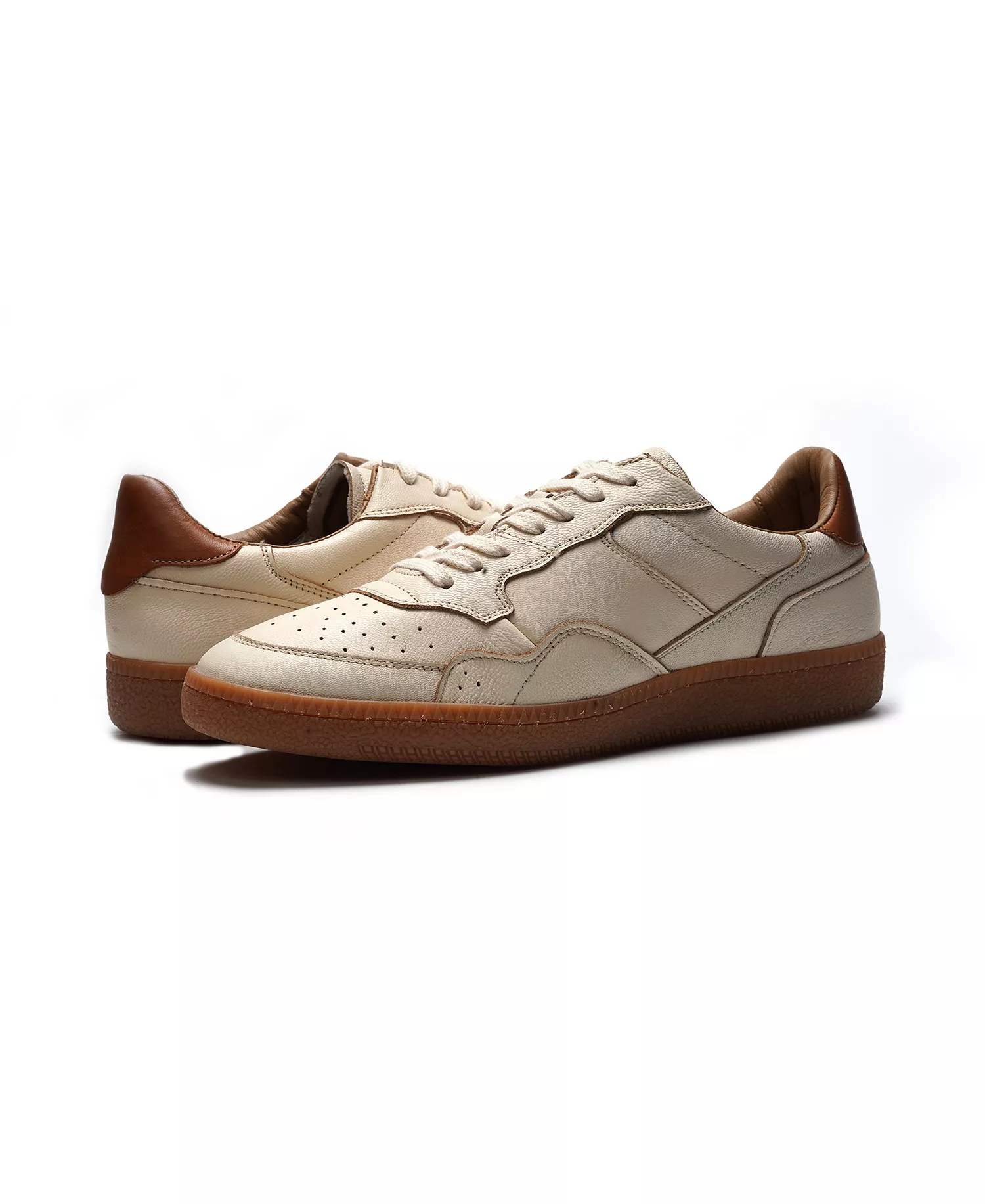 Anthony Veer Men's Hugo Round-Toe Sneakers - Cream - US 10 D