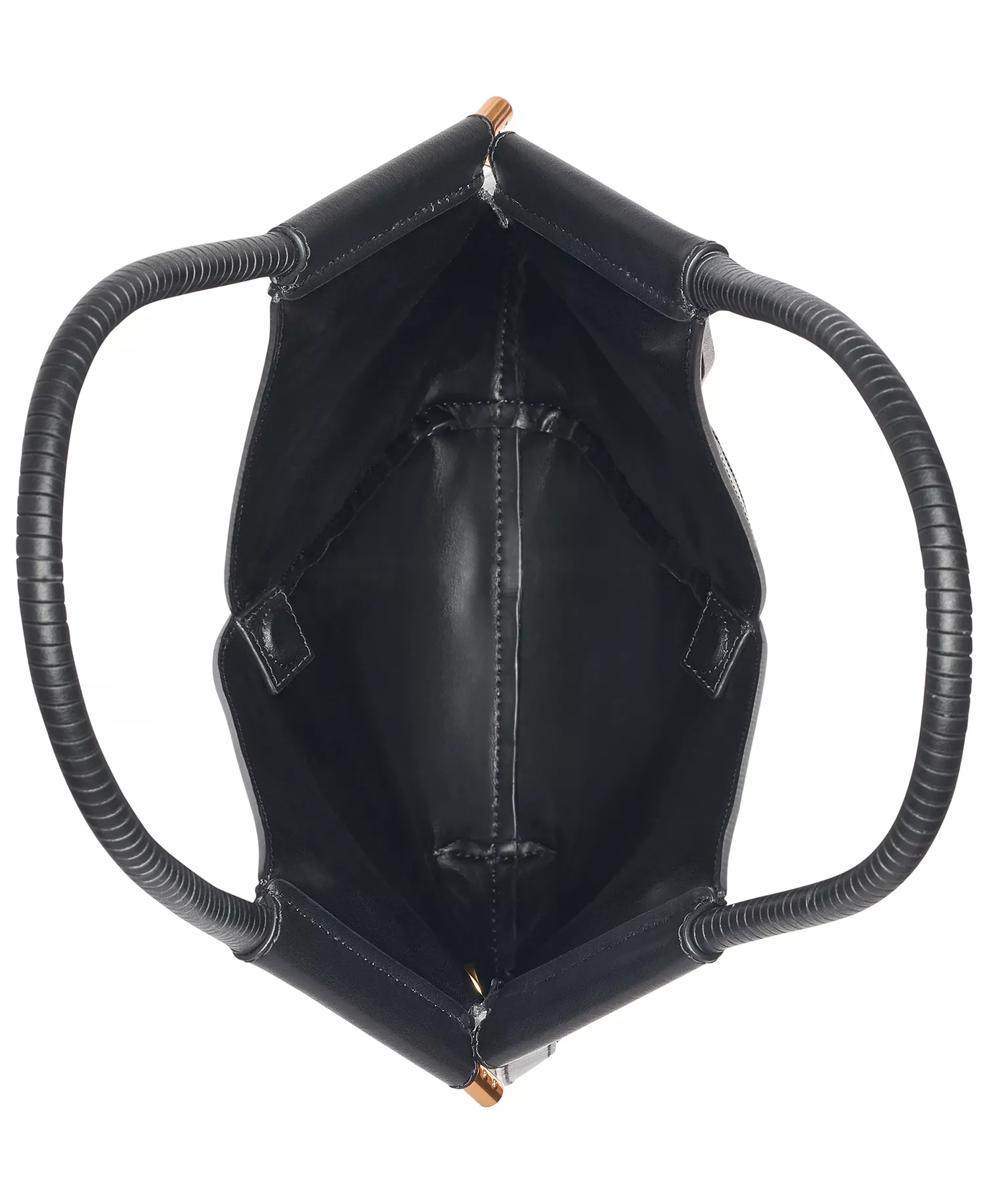 Baldwin Woven Grommet Shoulder Bag - Black/Gold - ONE SIZE