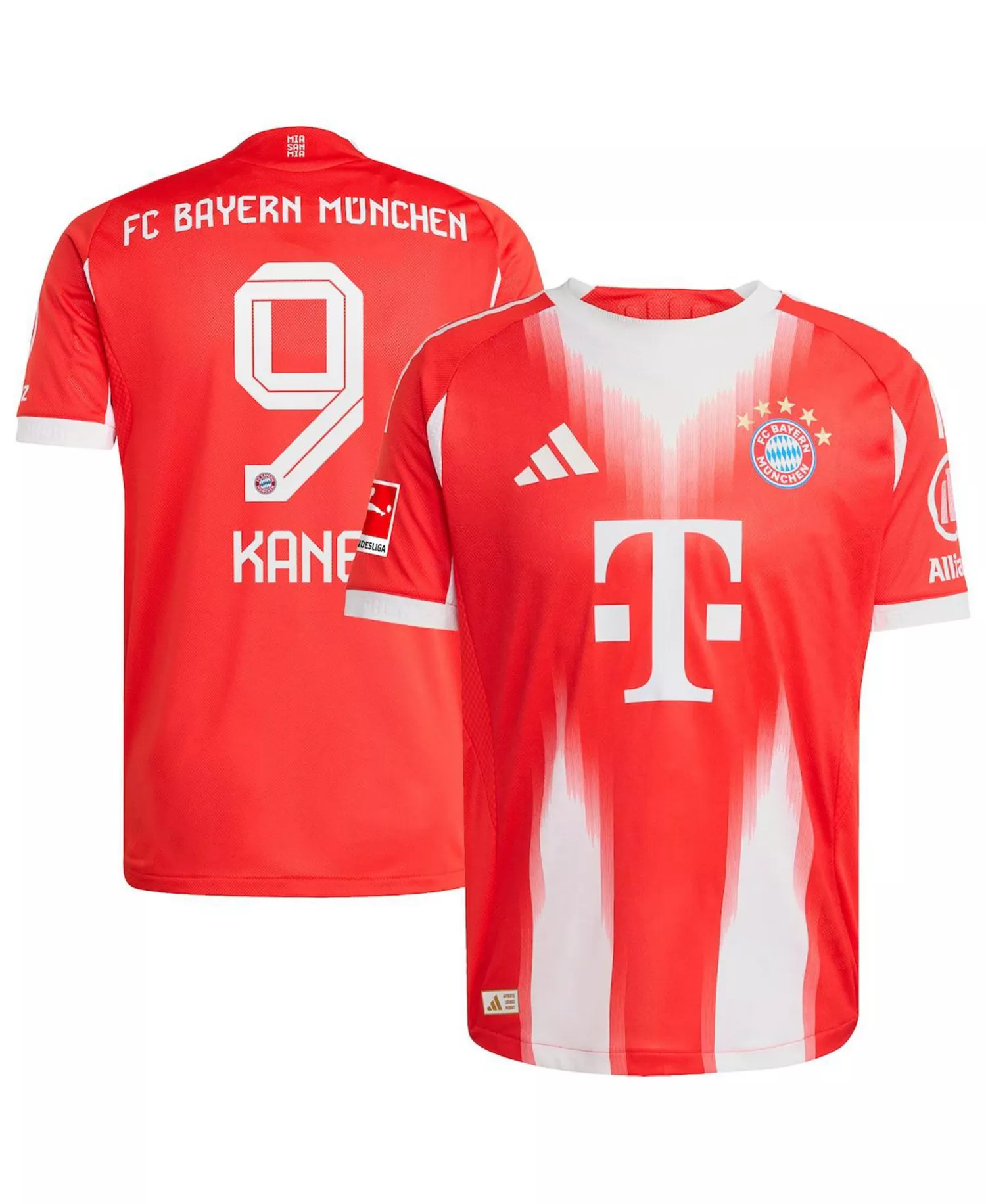 Men's Harry Kane Red Bayern Munich 2025/26 Home Authentic Jersey - Red - 2XL