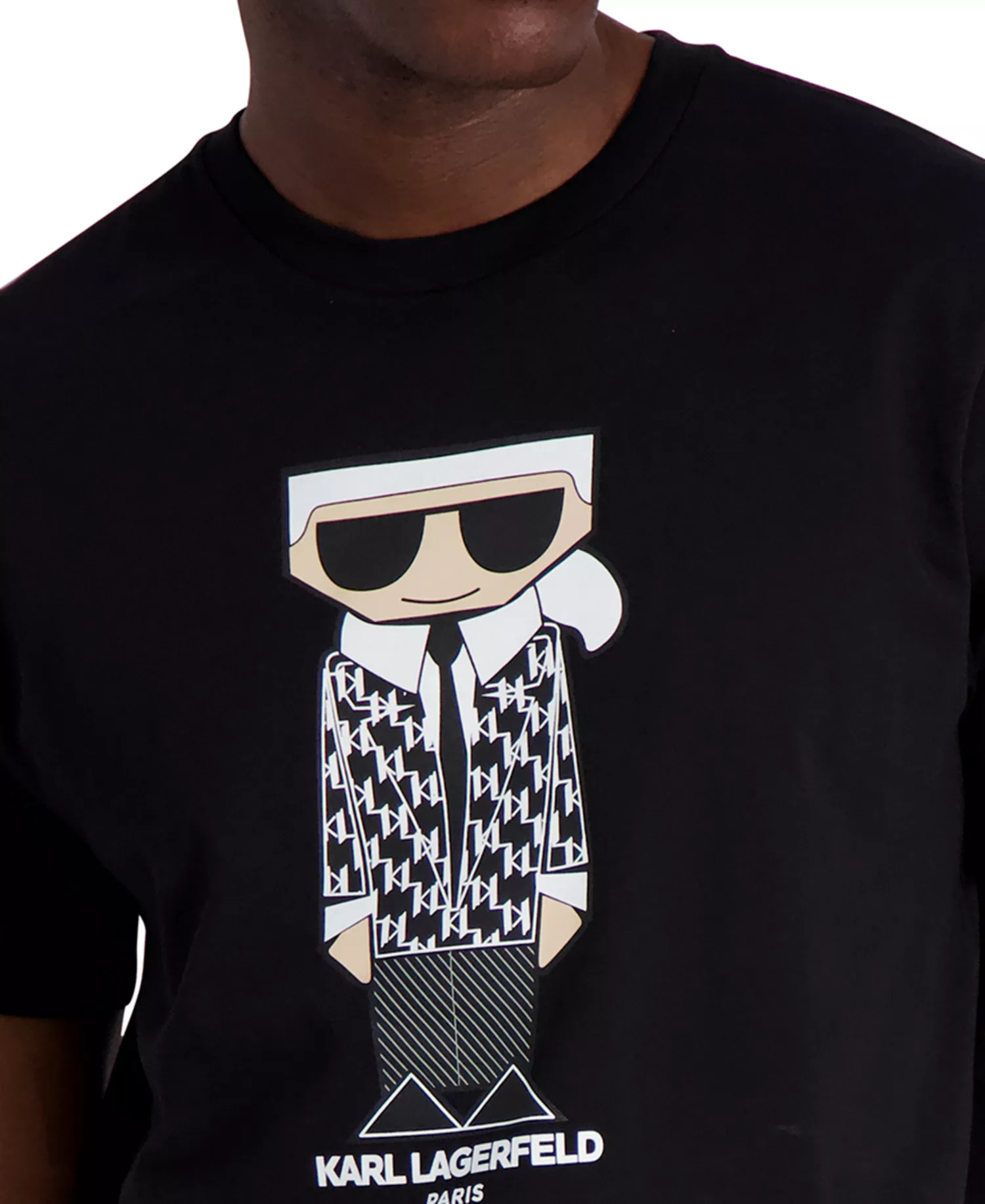 Men's Flat-Head Karl Graphic T-Shirt - Black - 2XL