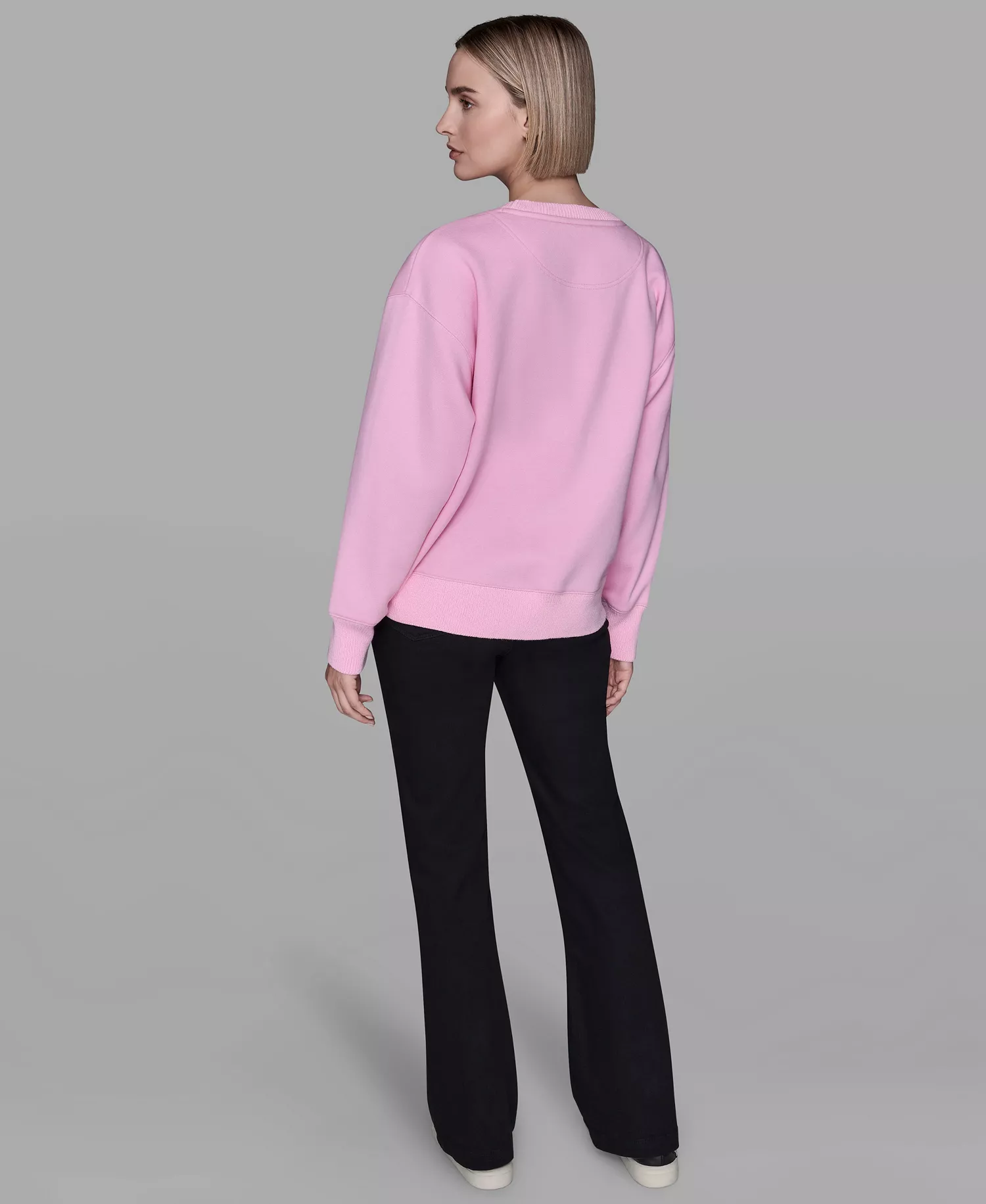 Women's Duo Bonjour Crewneck Sweater - Prism Pink - L