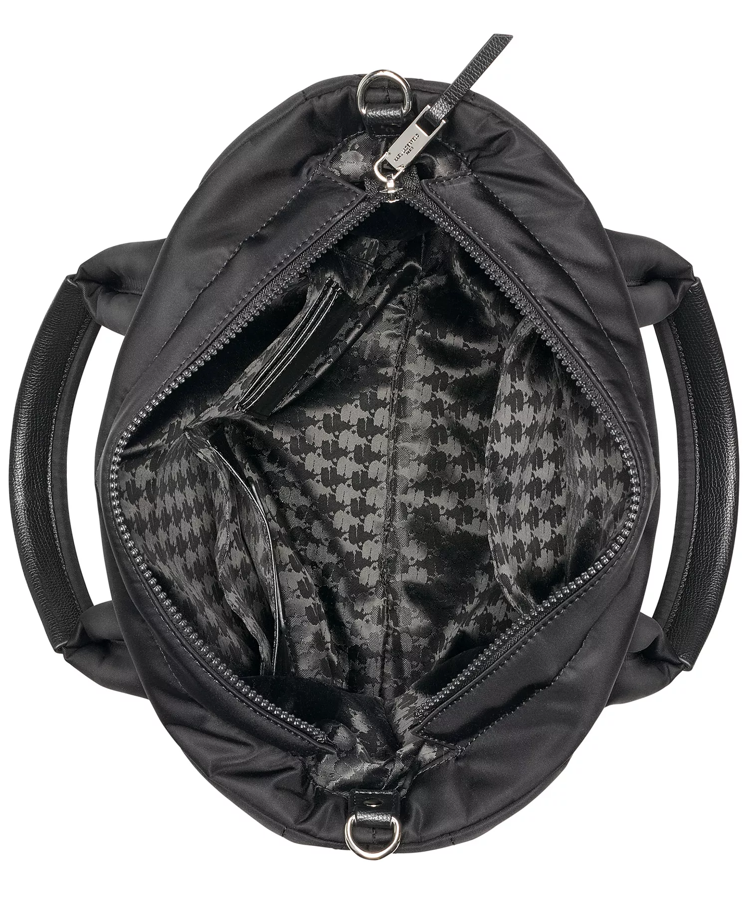 Voyage Mini Top Zip Tote Bag - Black/ Karl Face - ONE SIZE