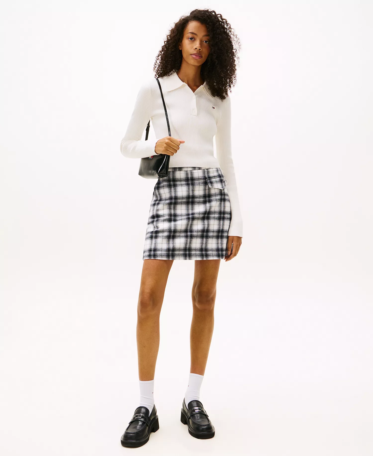 Women's Mini A-Line Skirt - Ecru - L