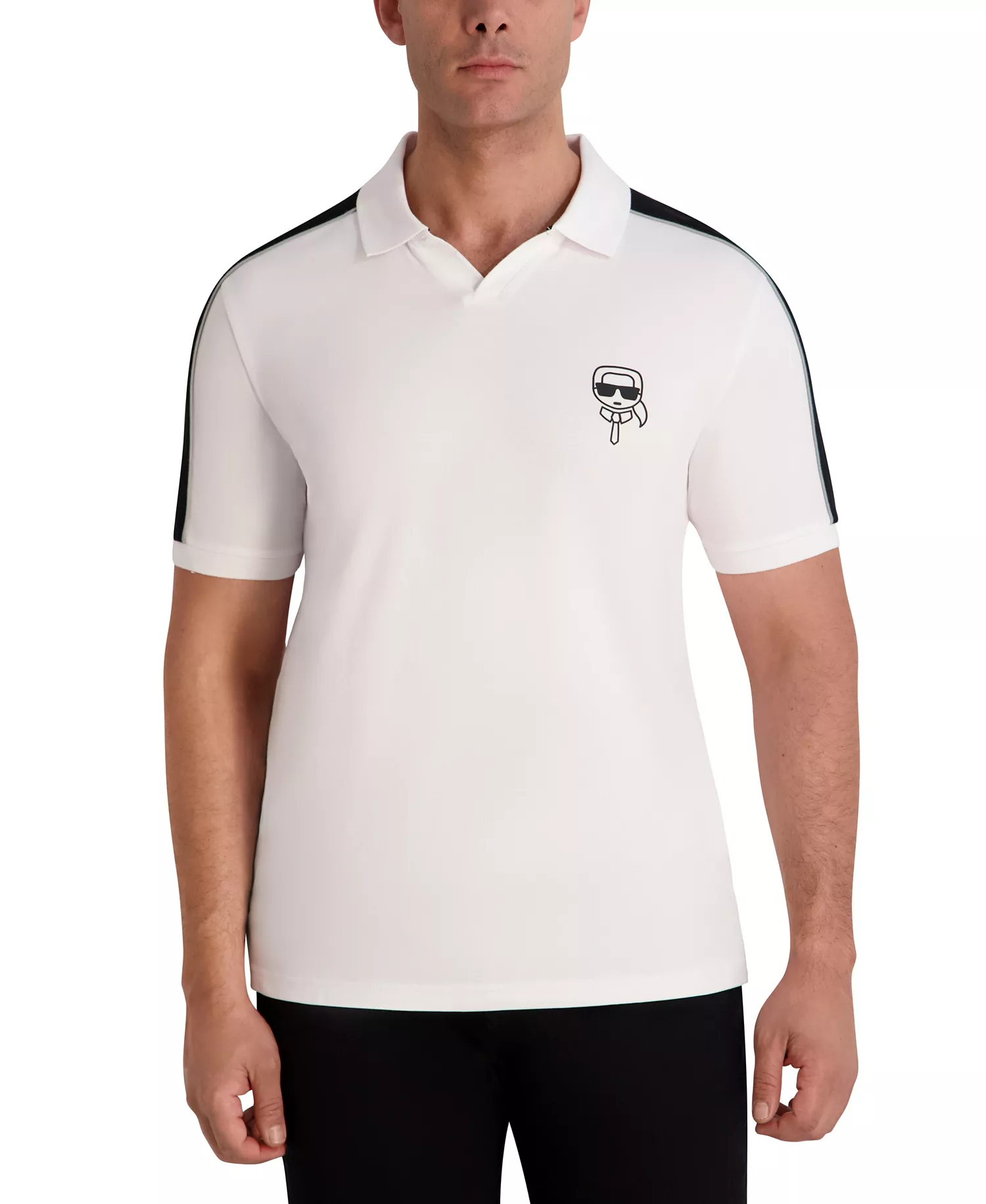 Men's Jonny Collar Polo Shirt - Optic White - L