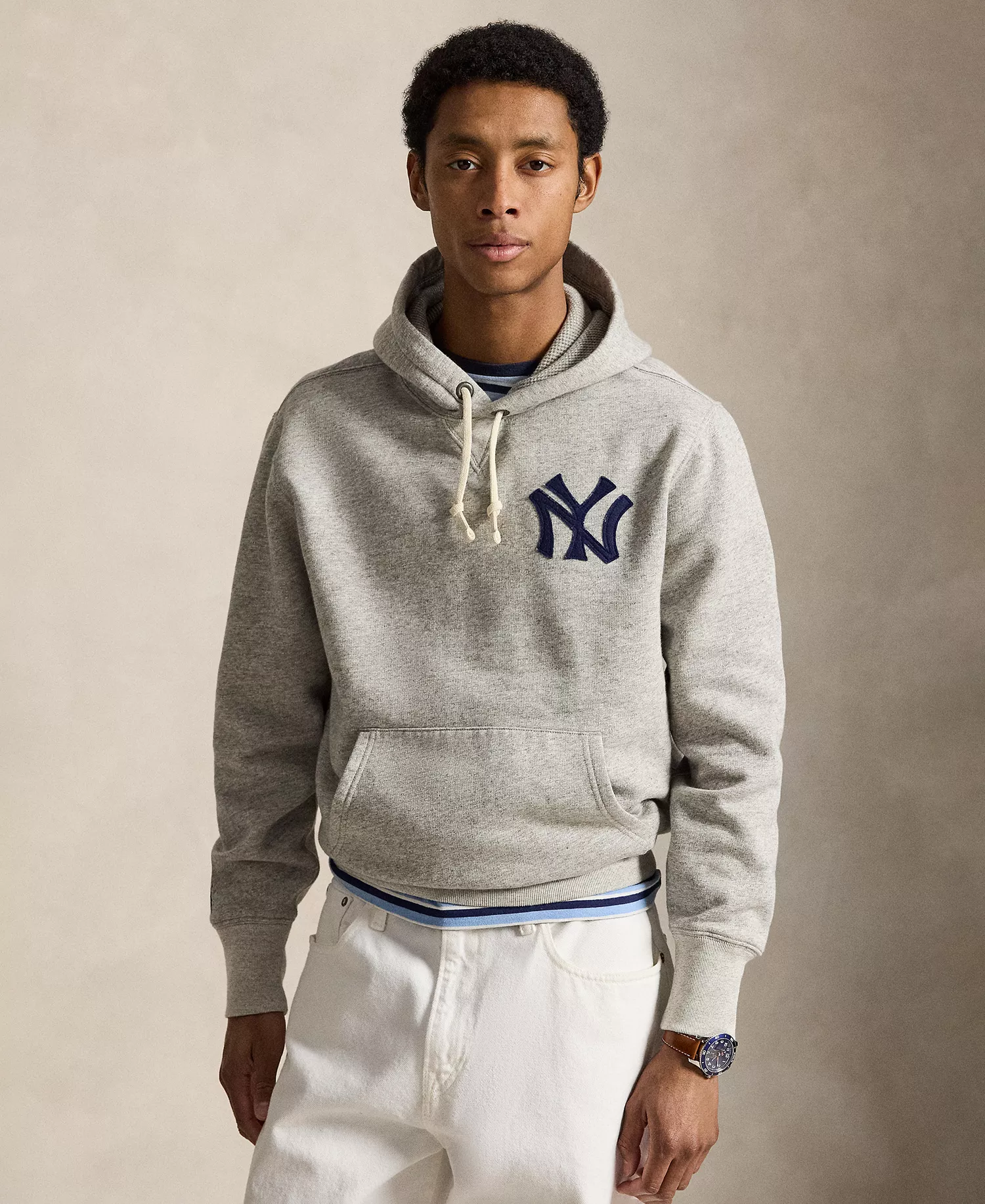 Men's Long-Sleeve Hooded Sweatshirt - Loft Heather - 2XL