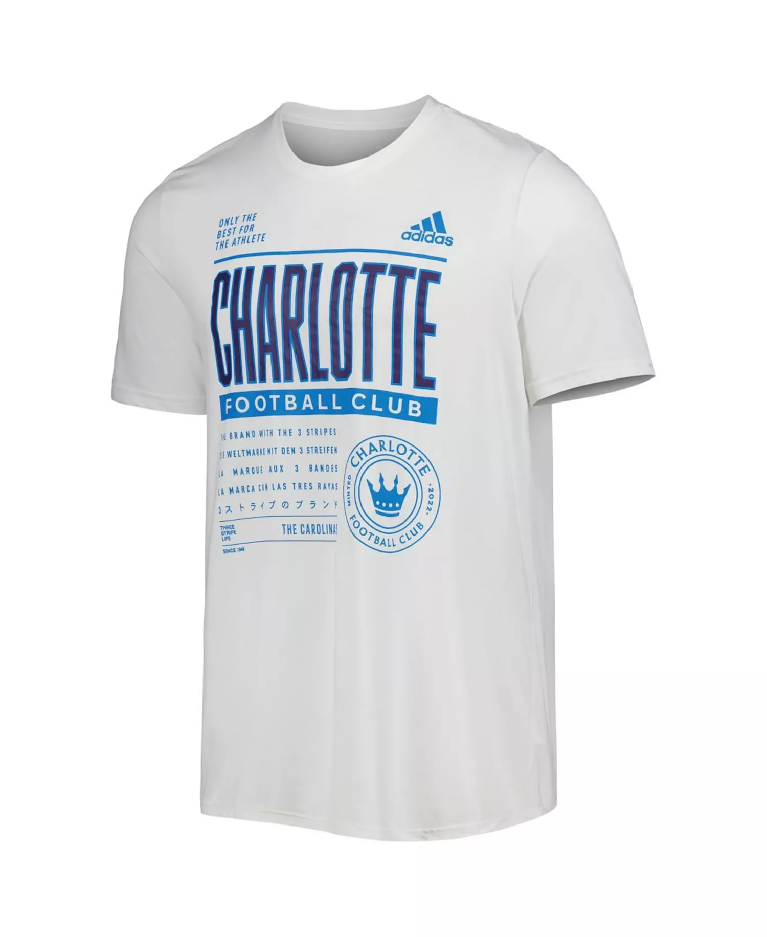 Men's White Charlotte FC Club DNA Performance T-shirt - White - 2XL
