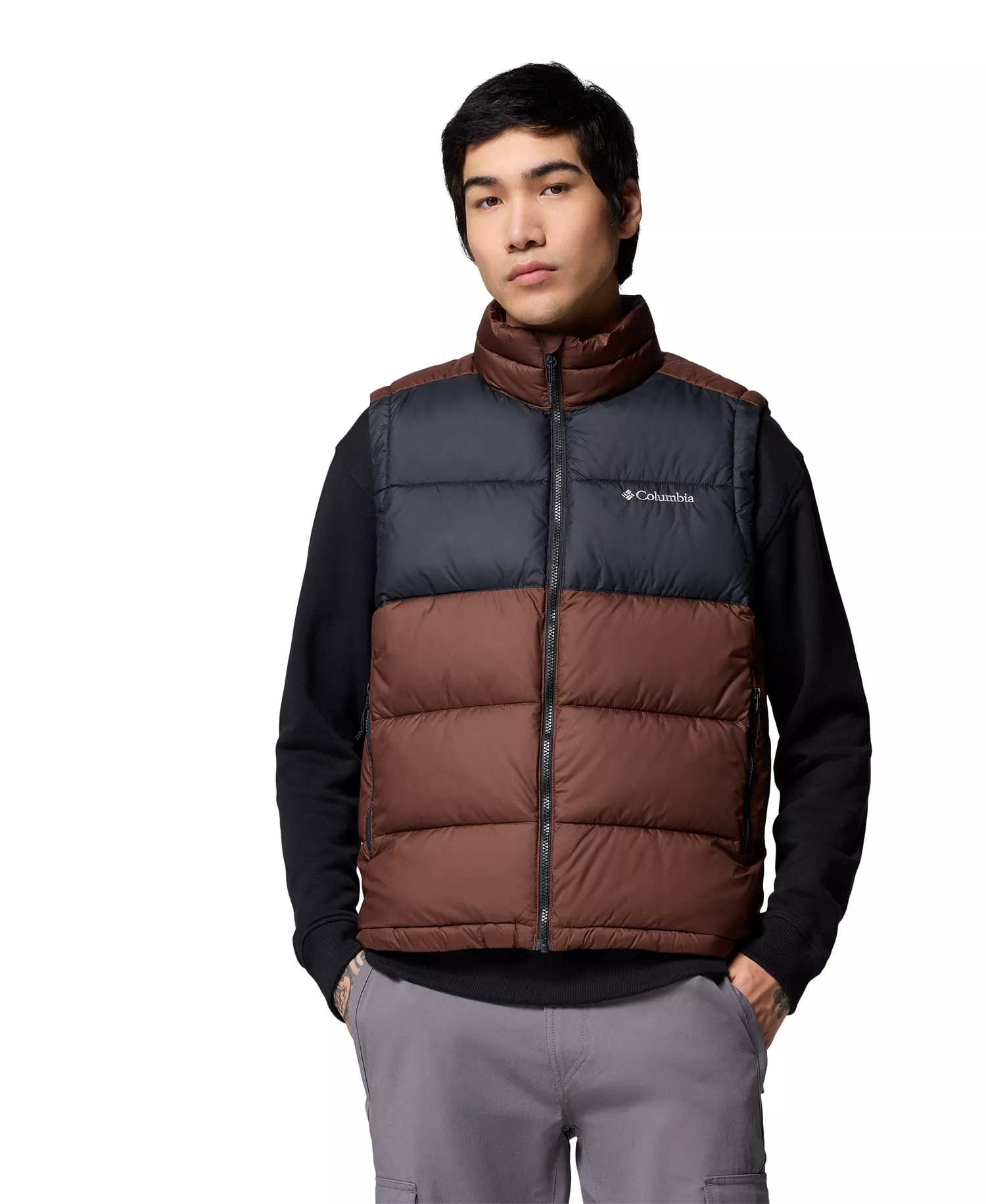 Men's Pike Lake Vest - Tobacco/black - S