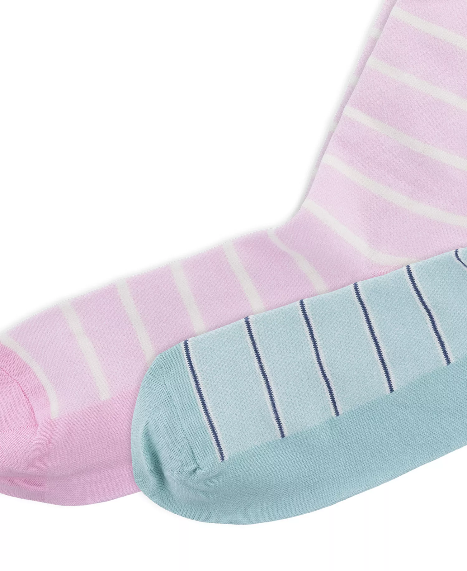 Men's Hyde Park Oxford Stripe Socks, 2-Pack - Light Blue/Pink - 10-13