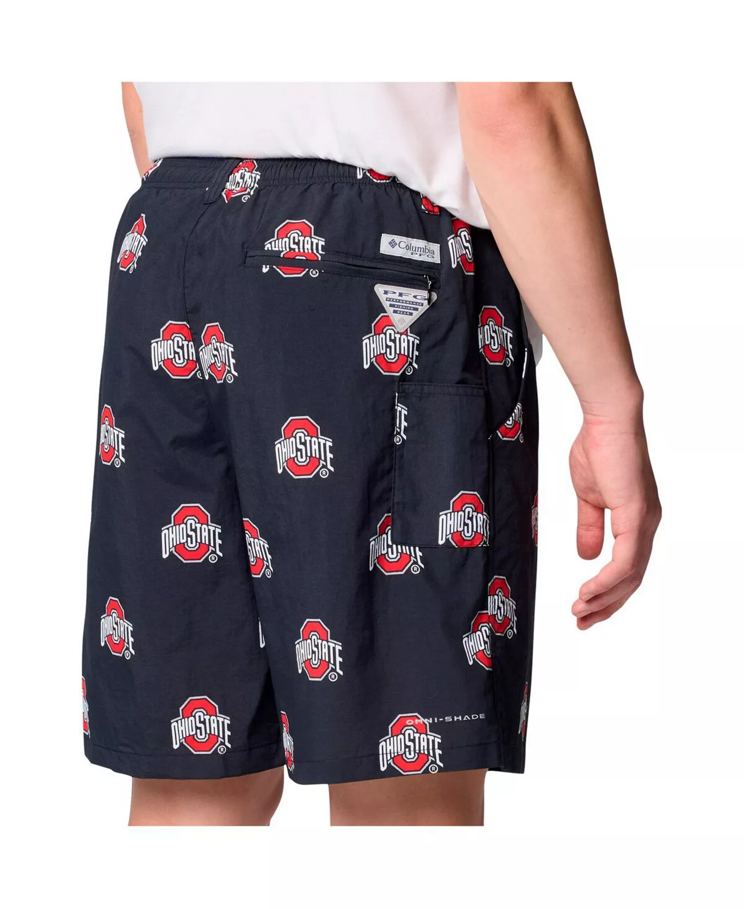Men's Black Ohio State Buckeyes Big Tall Back Cast Shorts - Black - 3X