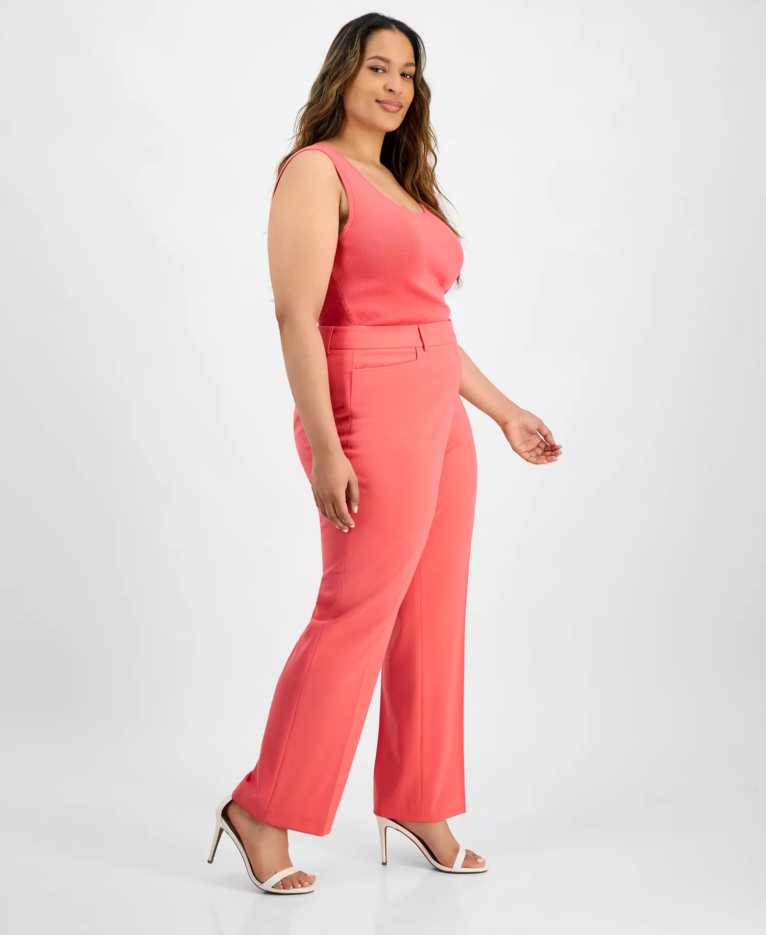 Plus Size Bird Eye Pants - Black - 14W