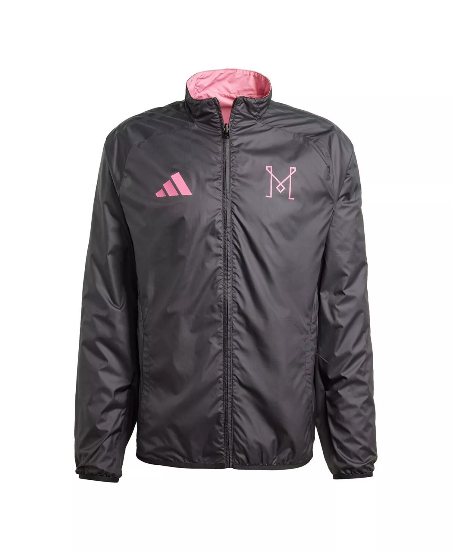 Men's Pink/Black Inter Miami CF 2025 Anthem Reversible Full-Zip Jacket - Pink, Black - 3XL