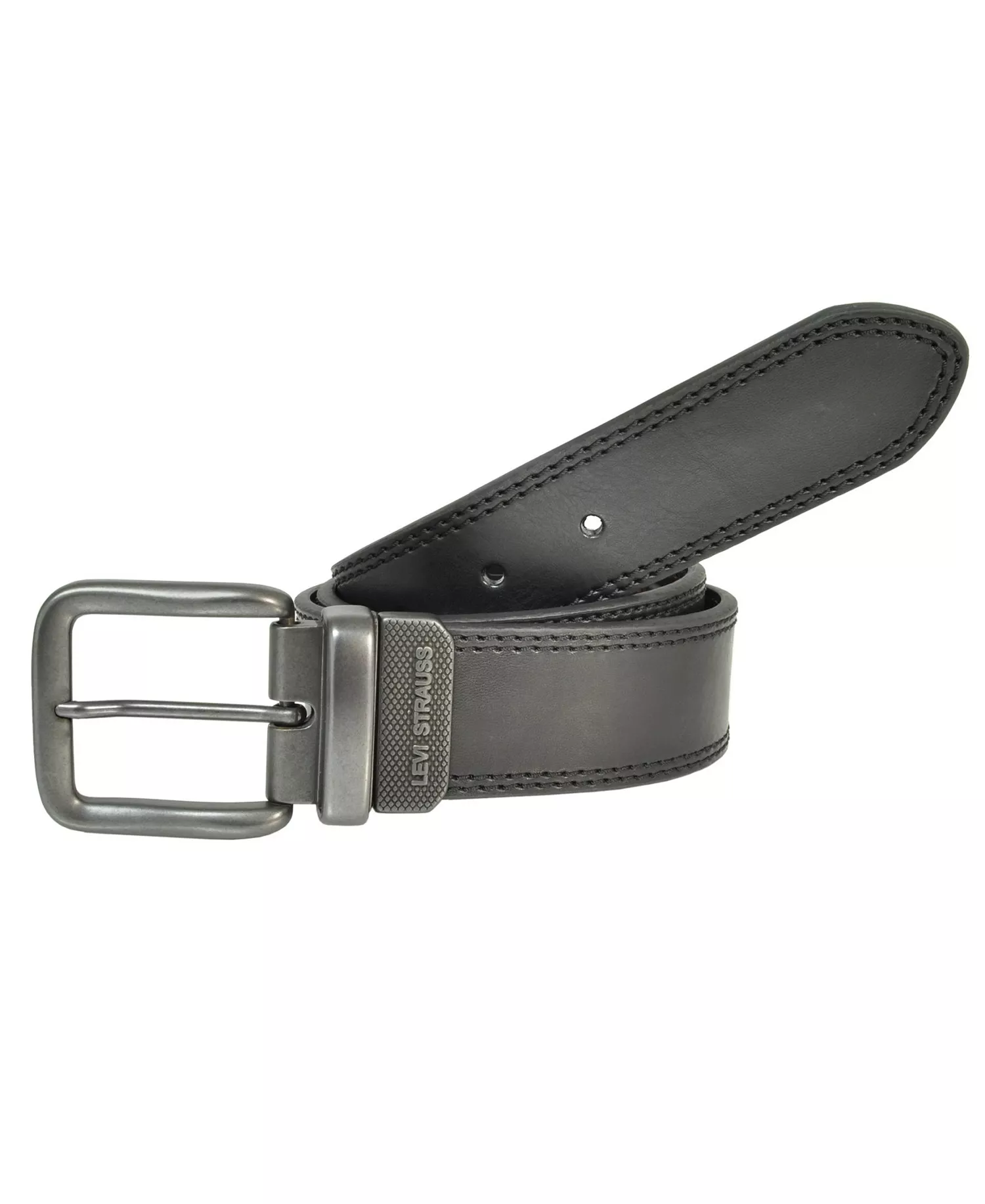 Reversible Casual Men's Belt - Black/Brown - 34