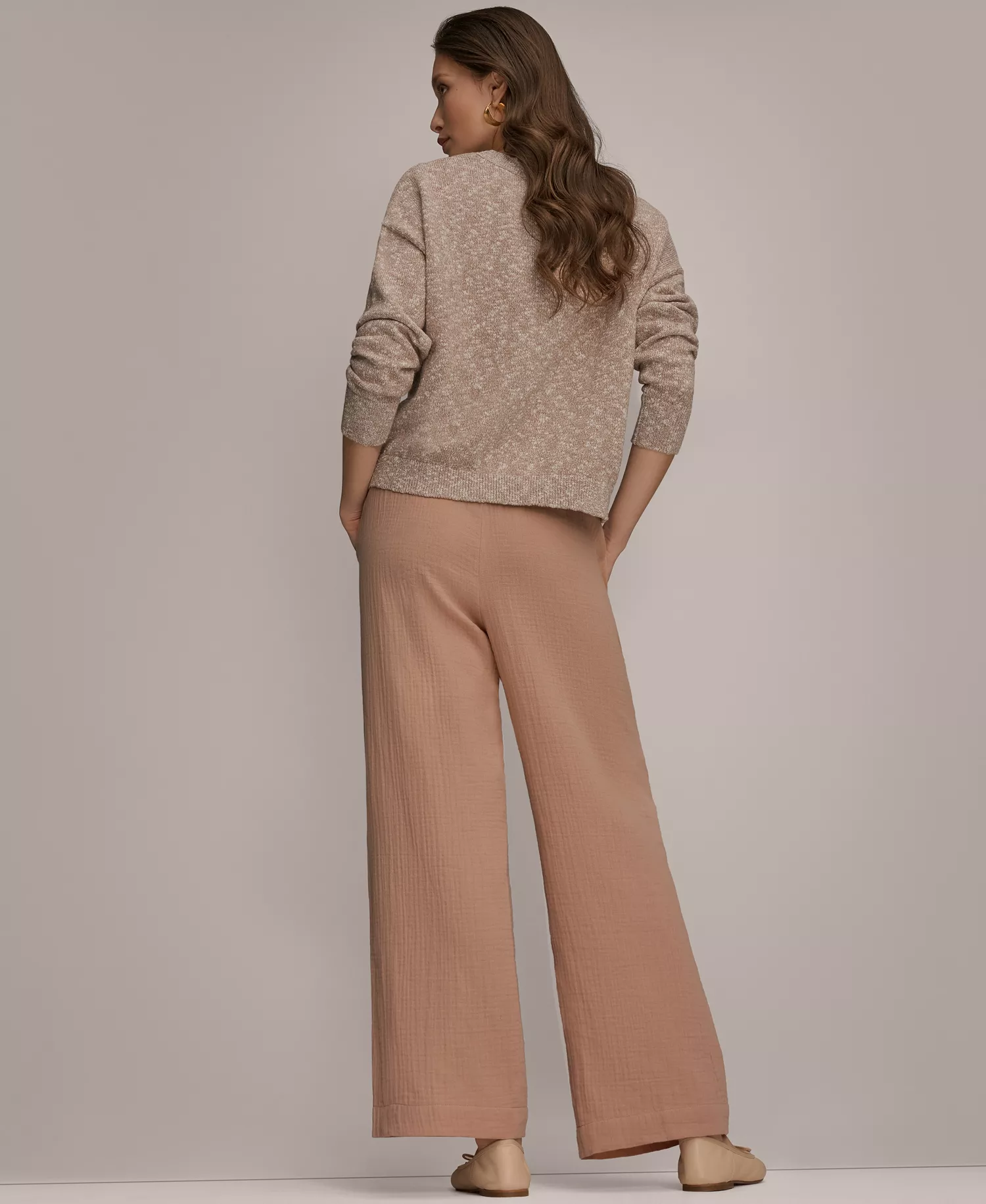 Women's Crewneck Long-Sleeve Sweater - Umbria - L