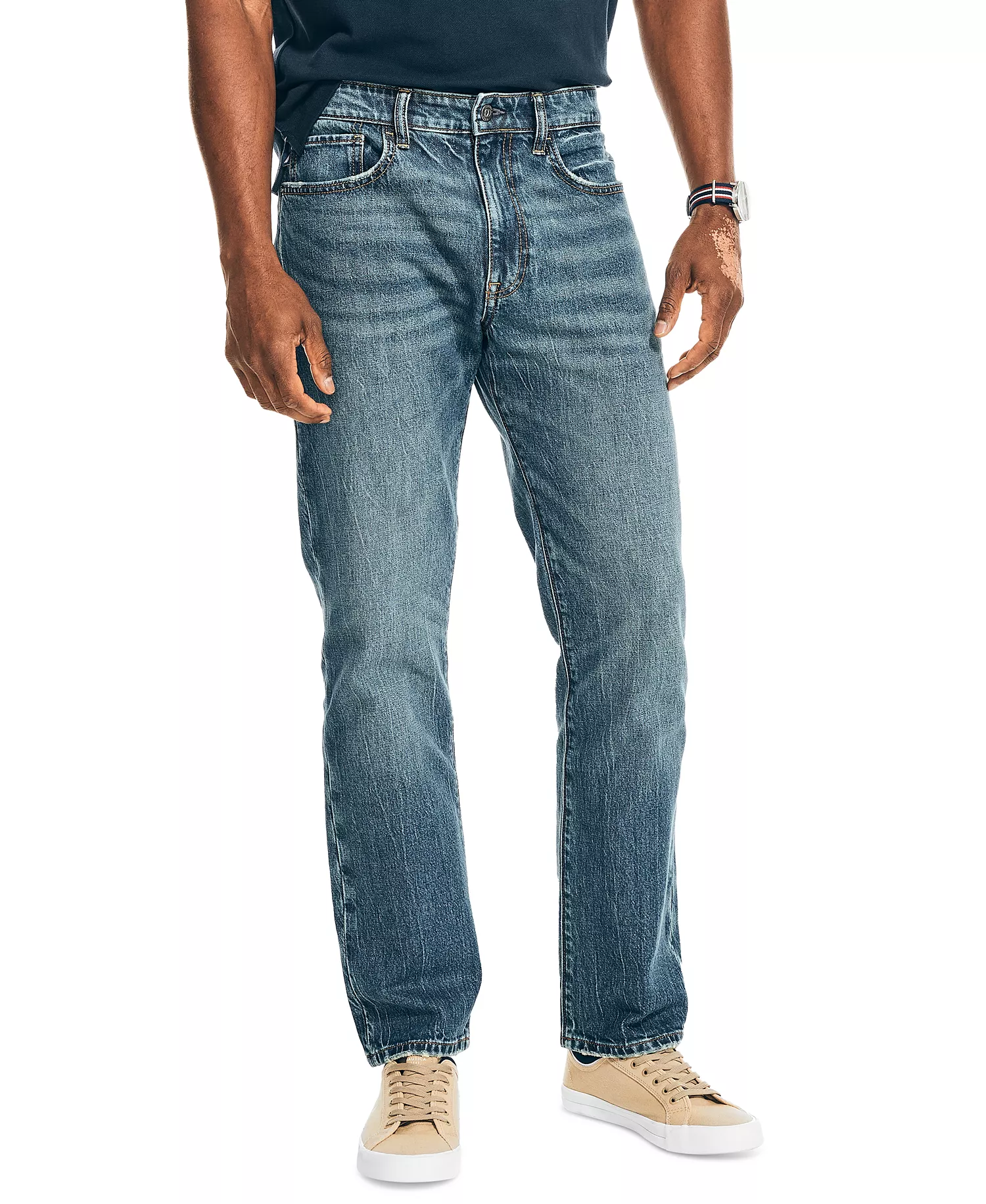 Men's Vintage Straight-Fit Stretch Denim 5-Pocket Jeans - Botany Bay - 30x30