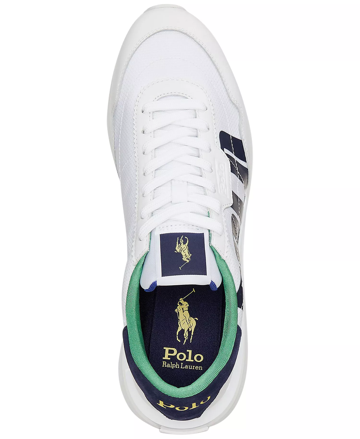 Men's Train 89 Logo Leather & Oxford Sneaker - WHITE/MULTI - 10