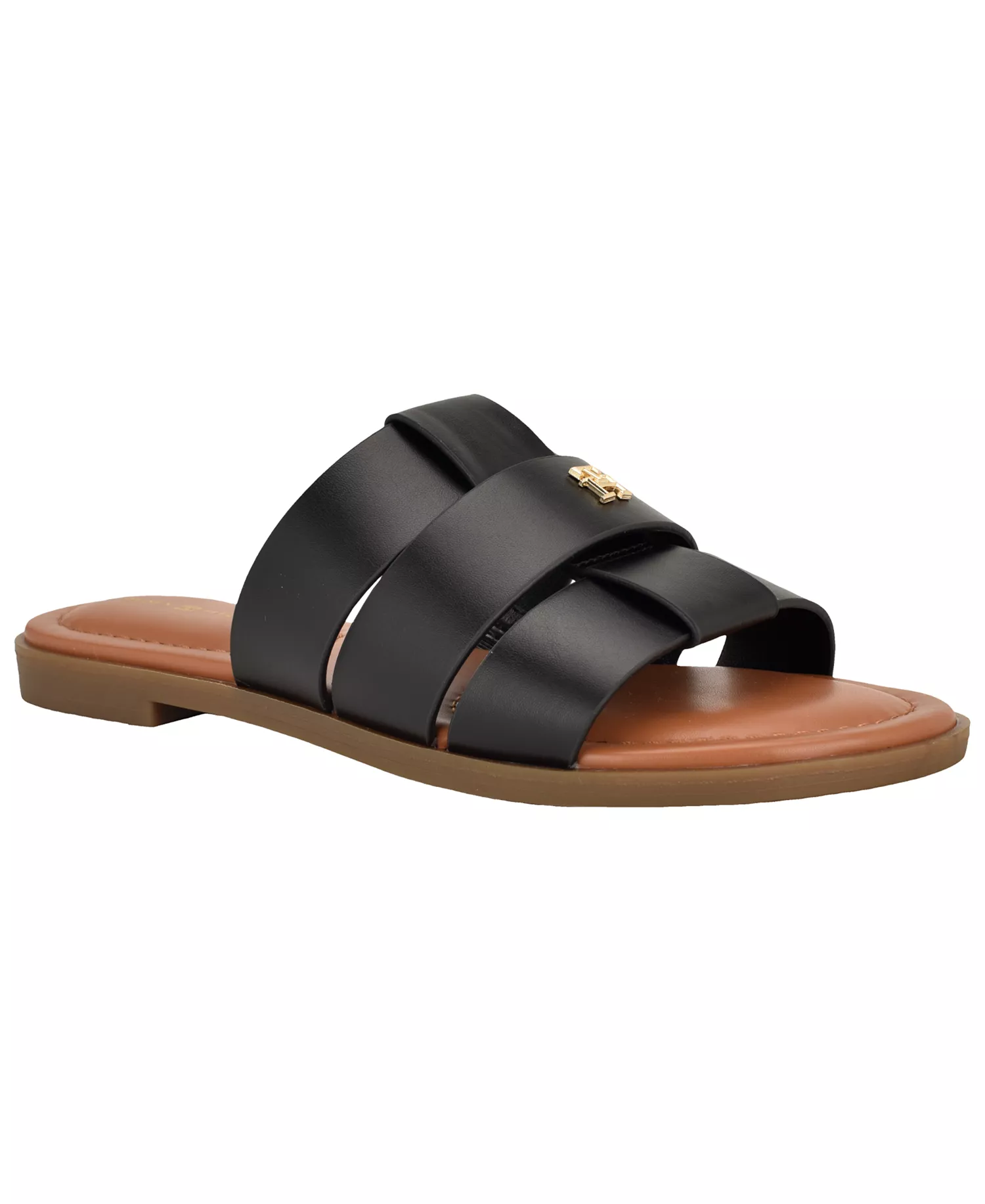 Women's Moden Slide-On Flat Sandal - Black - 10M