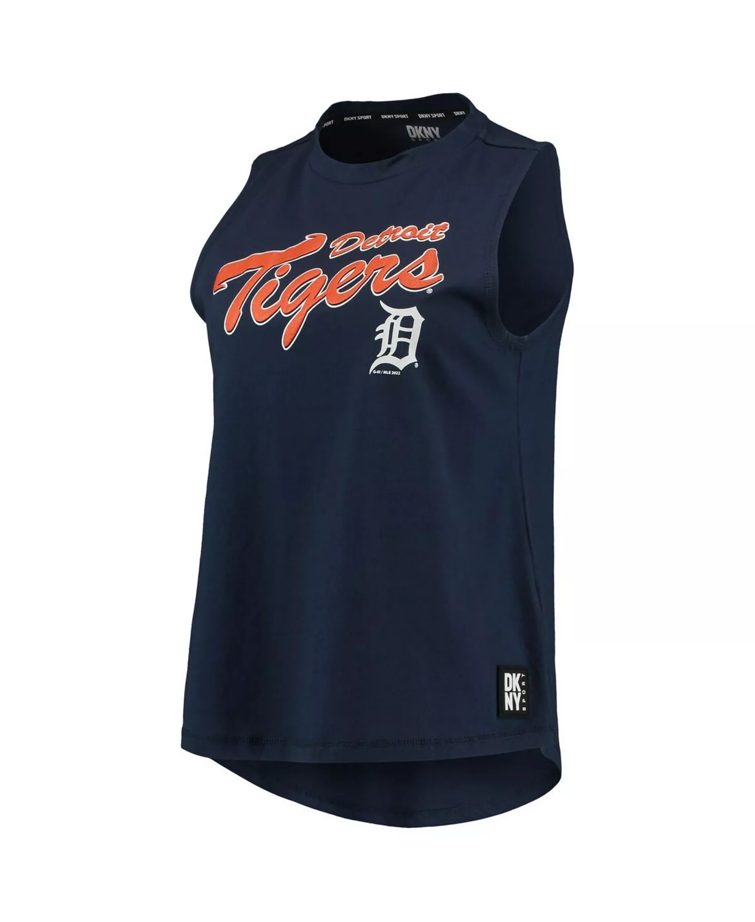 Women's Navy Detroit Tigers Marcie Tank Top - Navy - L