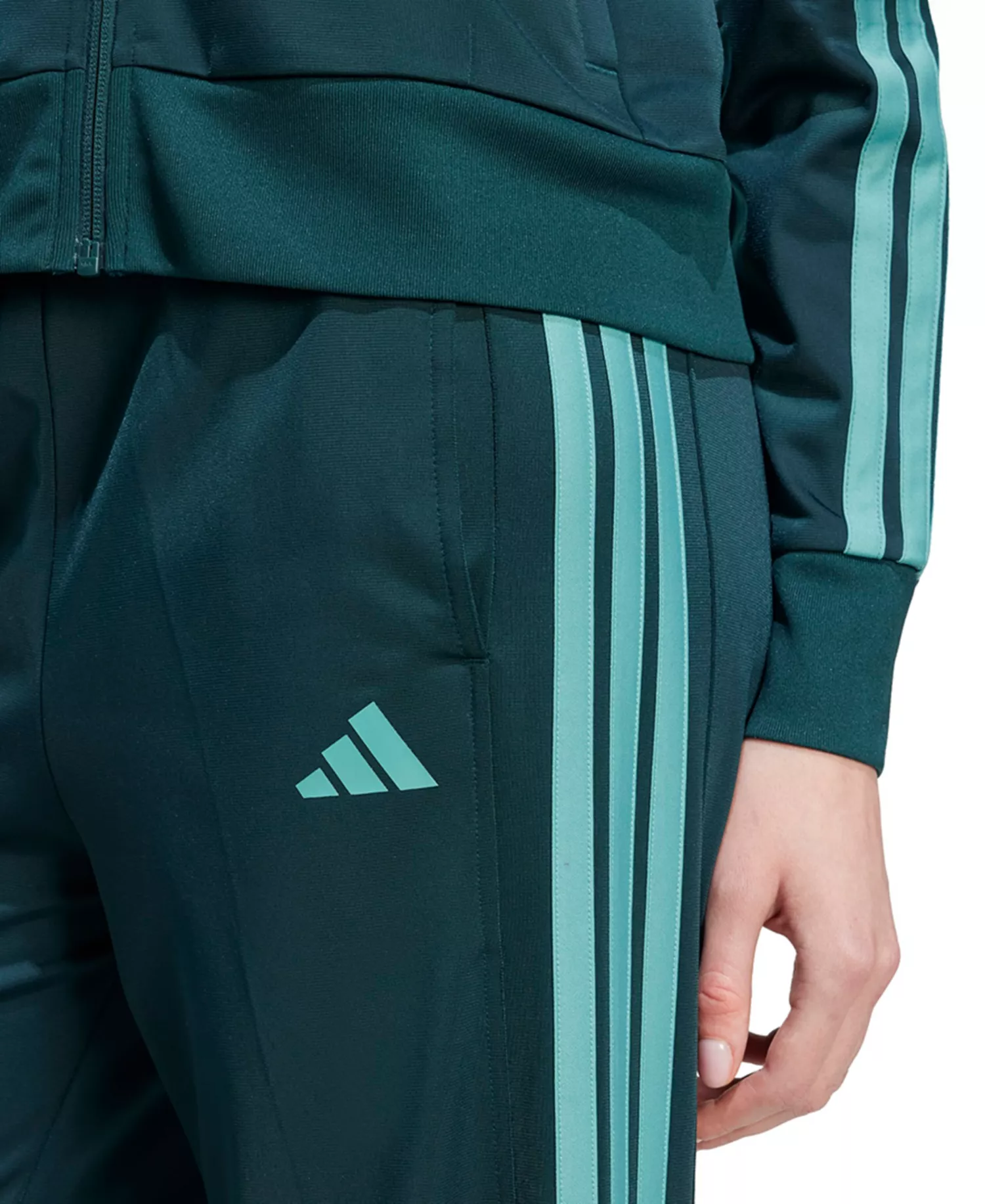 Women's Fashion Track Pants - Aurora Ivy/powder Teal - L