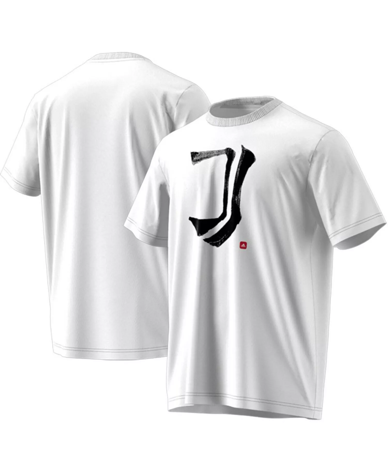 Men's White Juventus Chinese Calligraphy T-shirt - White - L