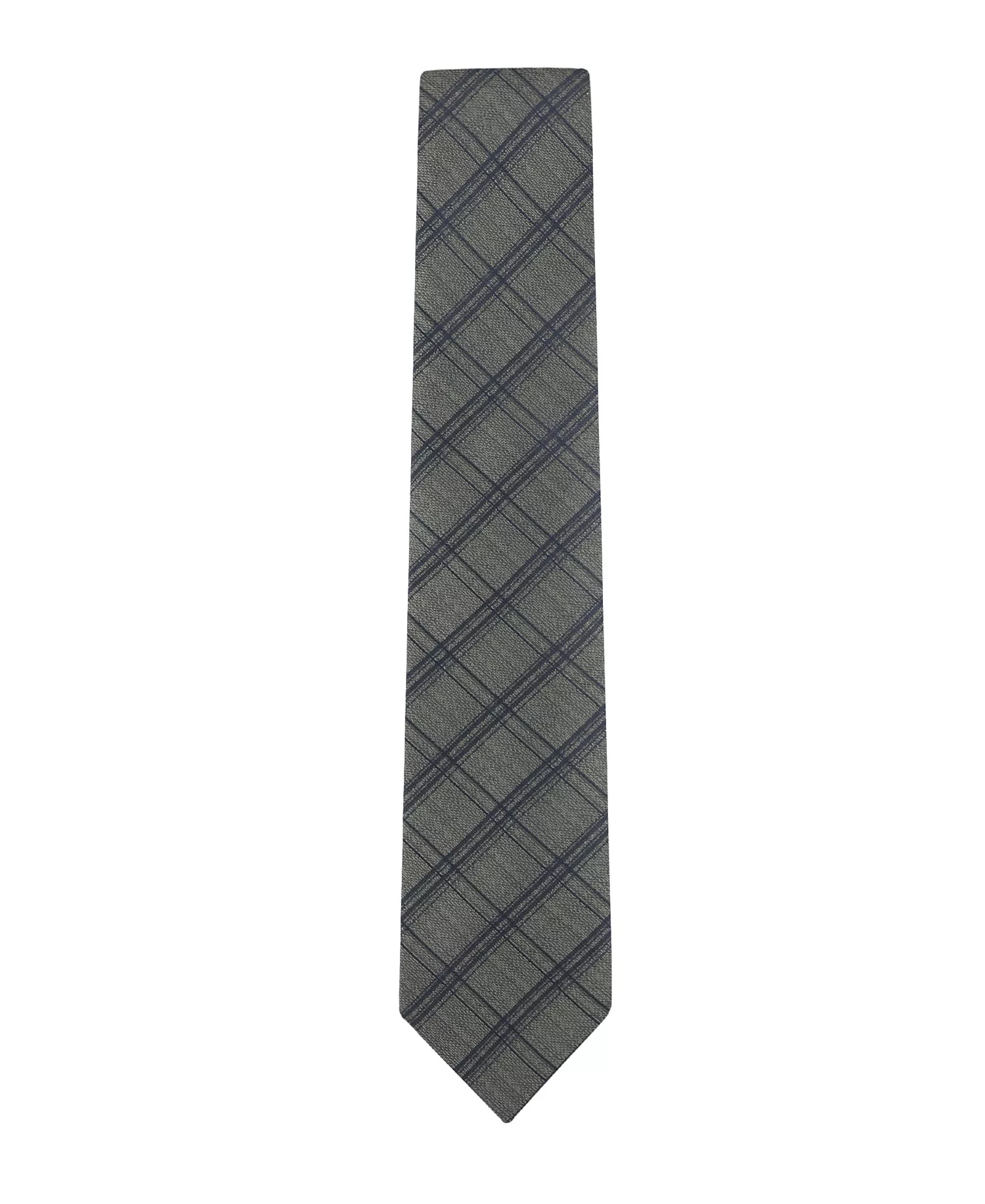 Men's Sutton Grid Tie - Charcoal - ONE SIZE