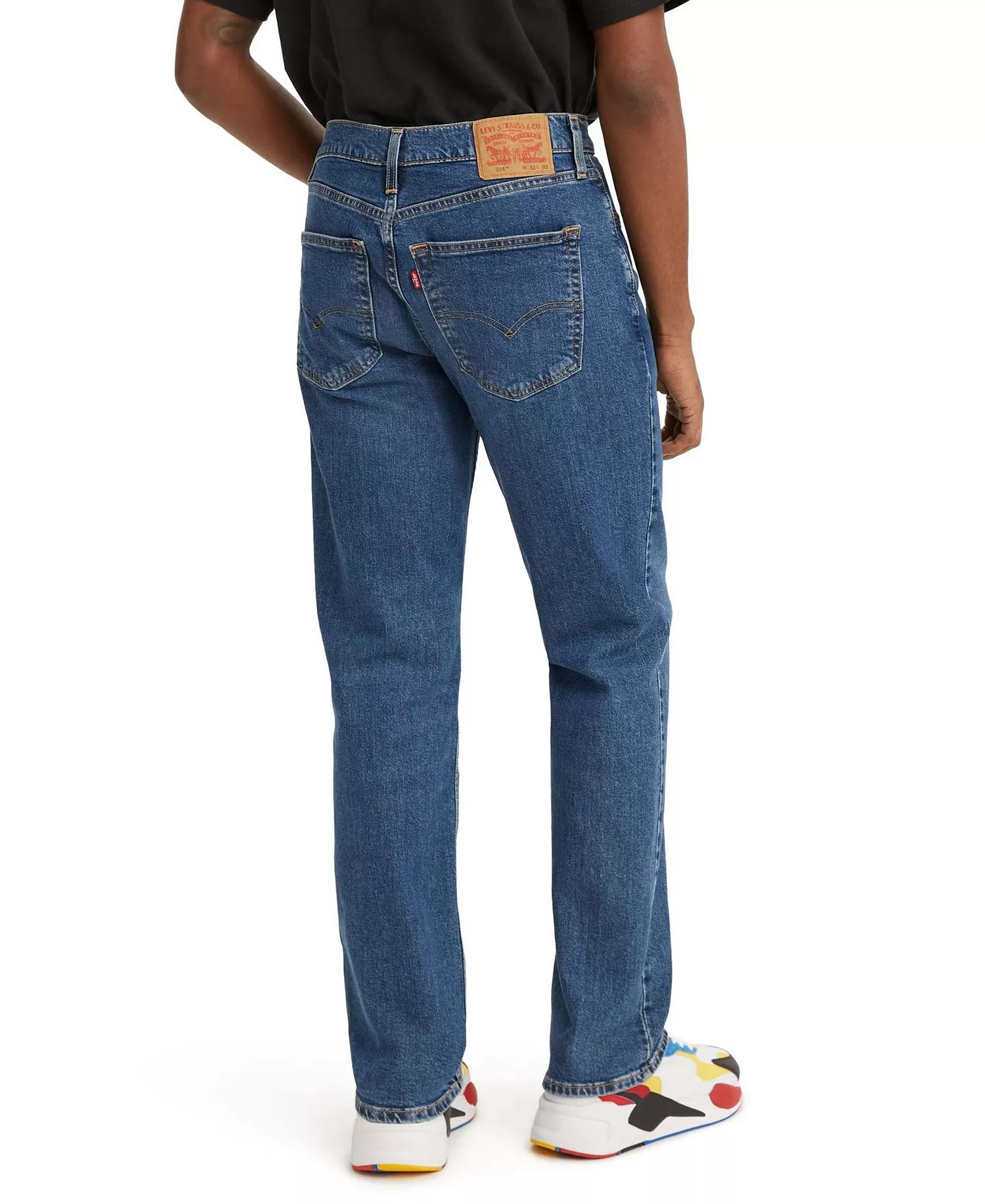 Men's 514 Straight Fit Eco Performance Jeans - Blue - 28 - 30