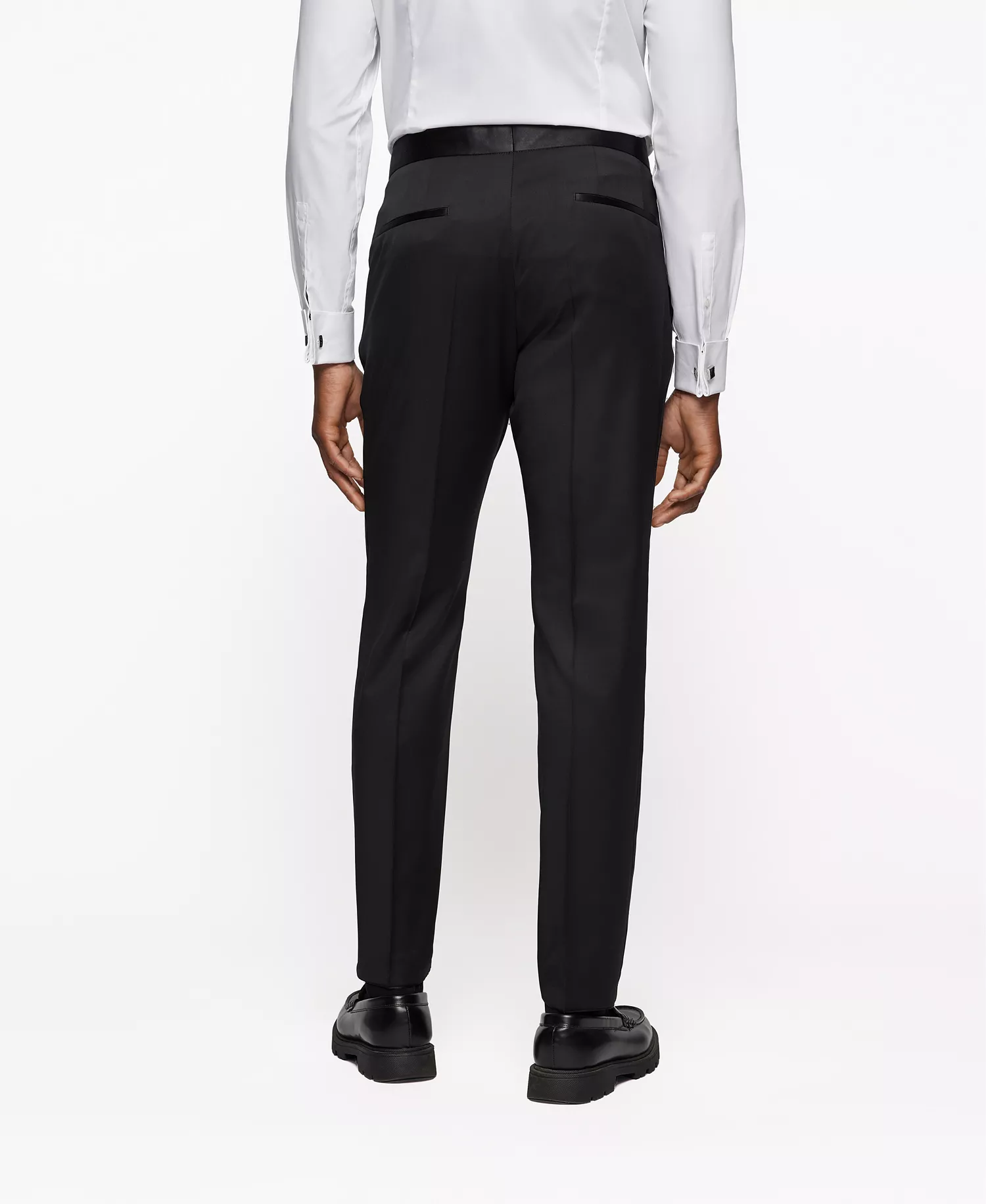 BOSS Men's Tuxedo Trousers - Black - 32R
