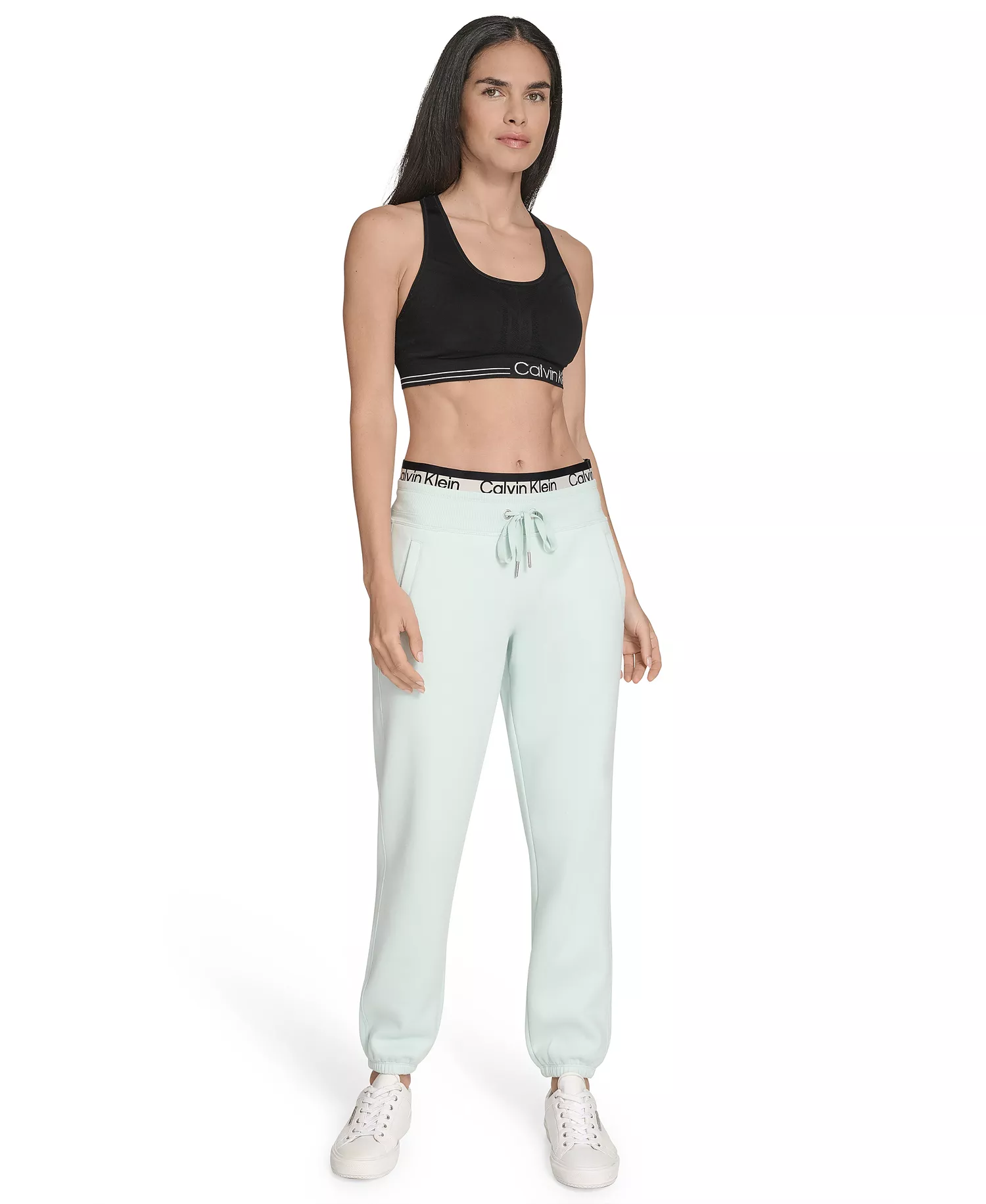 Women's Performance Logo Stripe Jogger Sweatpants - Aqua Blue - M