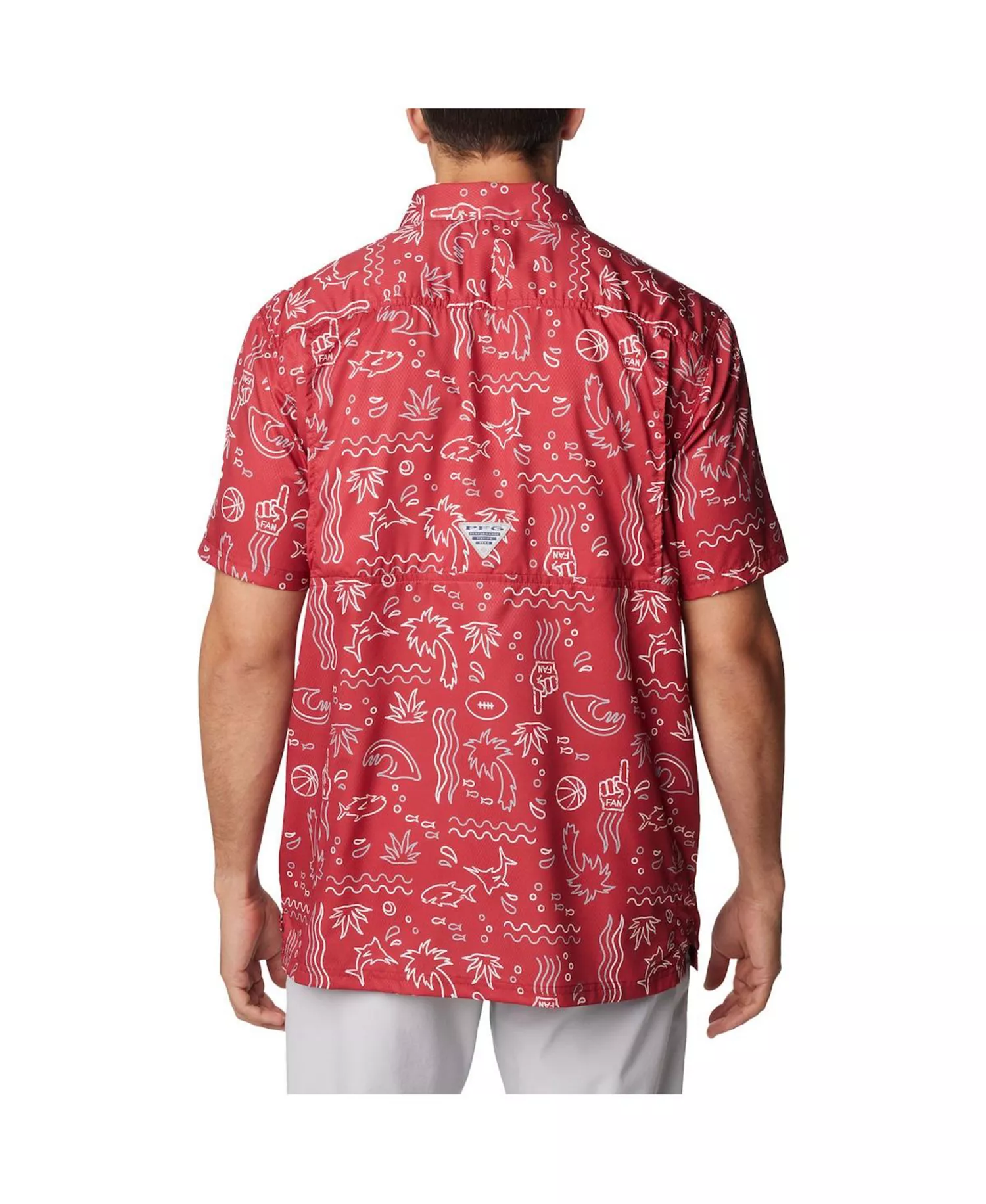 Men's Crimson Alabama Crimson Tide Super Slack Tide Omni-Wick Button-Up Shirt - Crimson - L